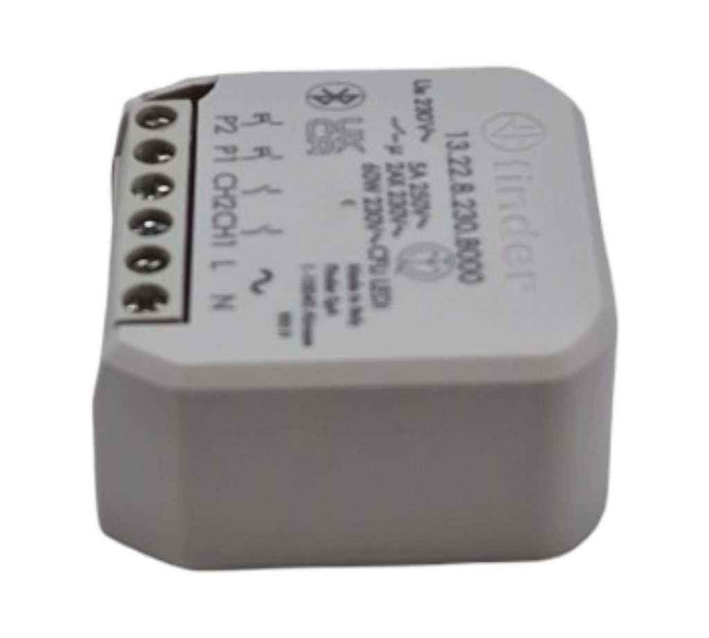 Multifunktionales Bluetooth-Relais Finder YESLY, Typ 13228230B000, 2 Kontakte.