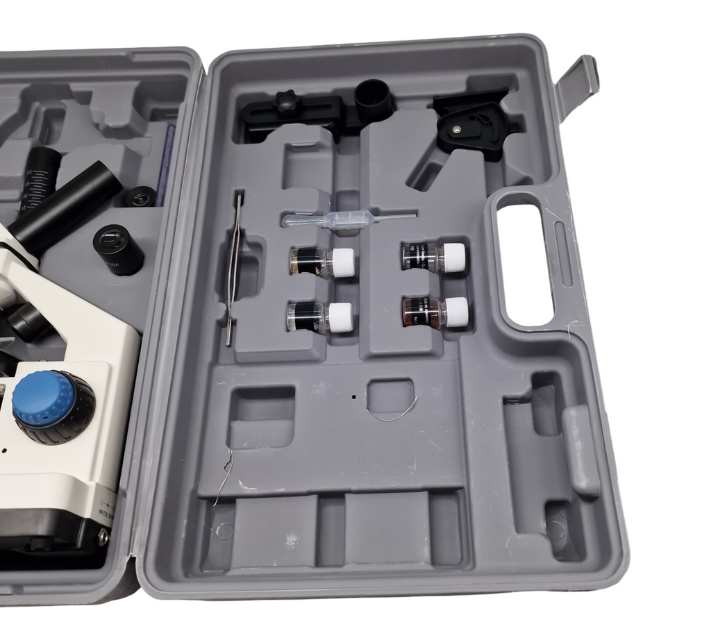 SWIFT SS121-25-PPA Mikroskop Set Kinder Monokular Verbundmikroskop 80X-2000X mit Handy Adapter Zubehör Tragebox
