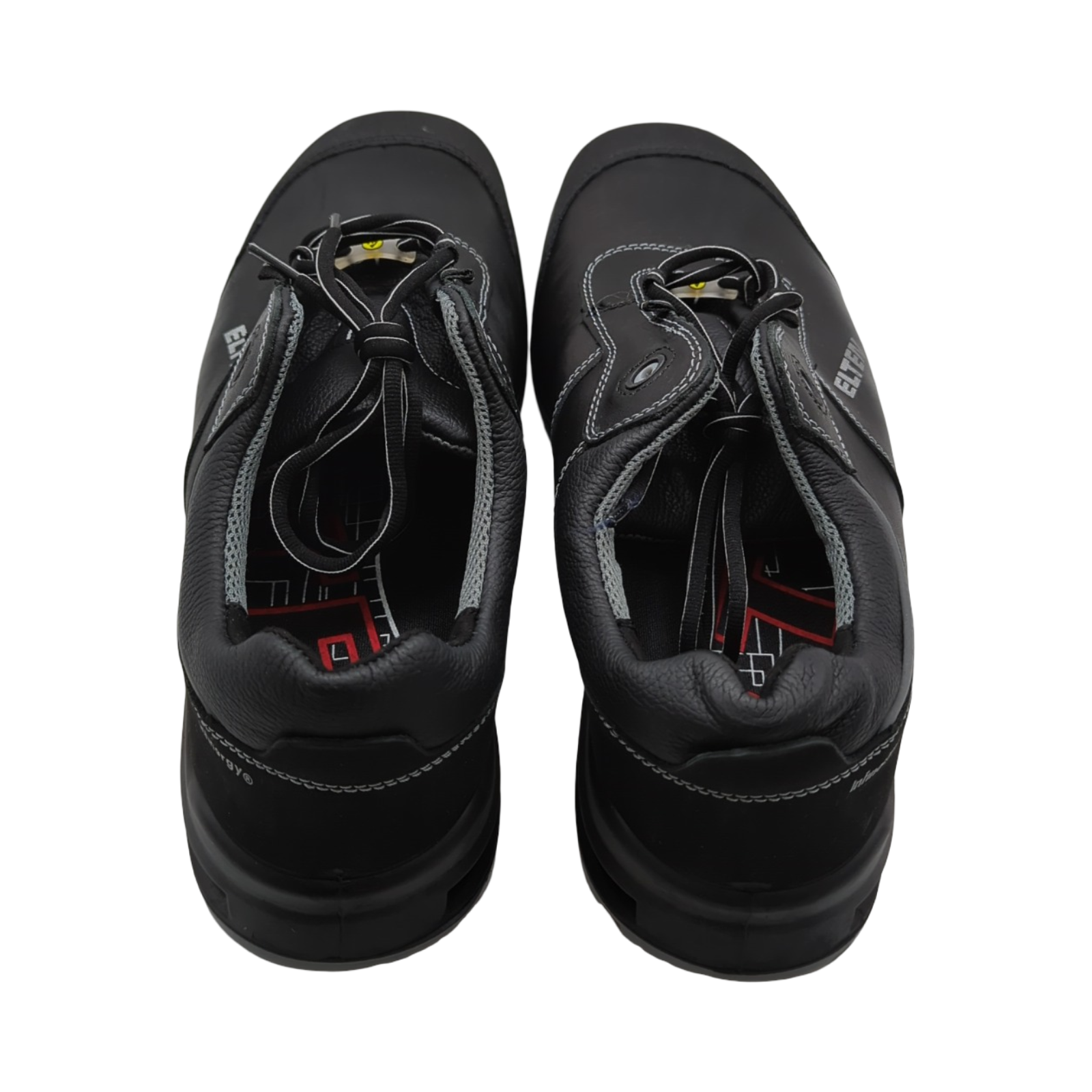 ELTEN Reaction XXT Sicherheitsschuhe Low S3S Damen Herren Leder Kunststoffkappe leicht robust Schwarz Grau Größe 48