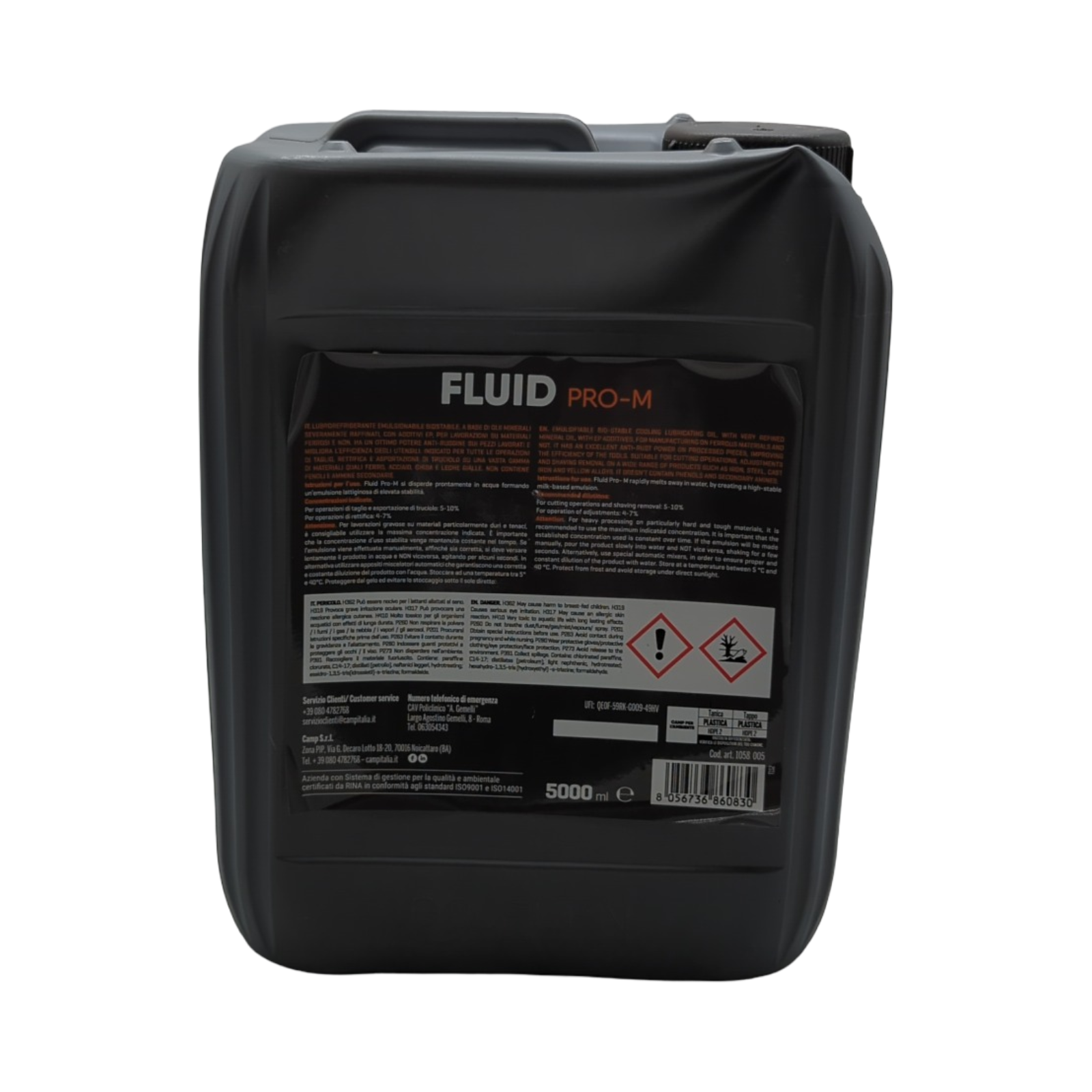 CAMP FLUID PRO-M Kühlschmierstofföl Emulgierbar mineralisch biostabil EP-Additive 5 Liter