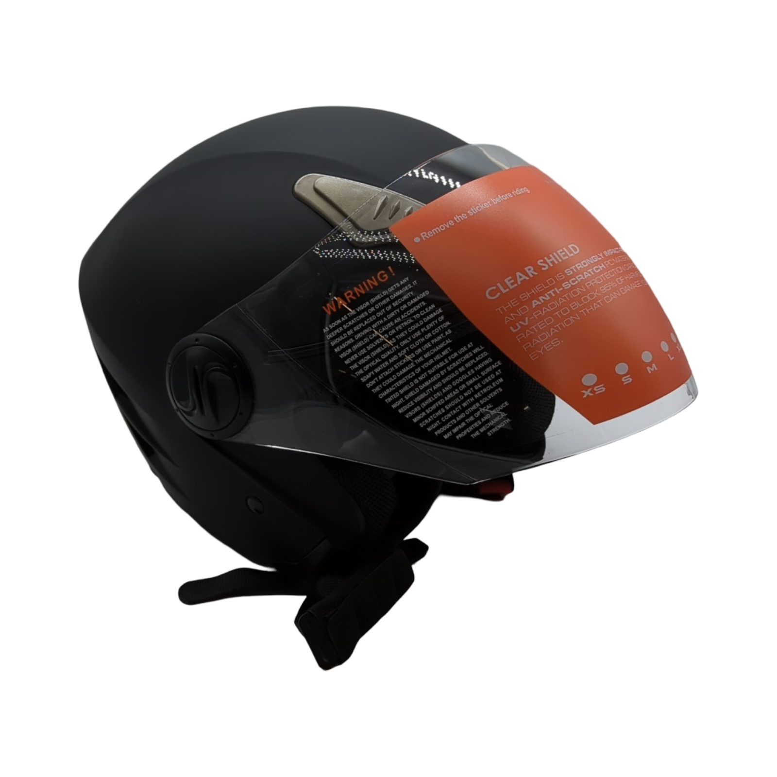 VEVOR Motocross-Helm 3/4 Gesicht ABS Bluetooth-Wechselglas ECE-geprüft Größe S