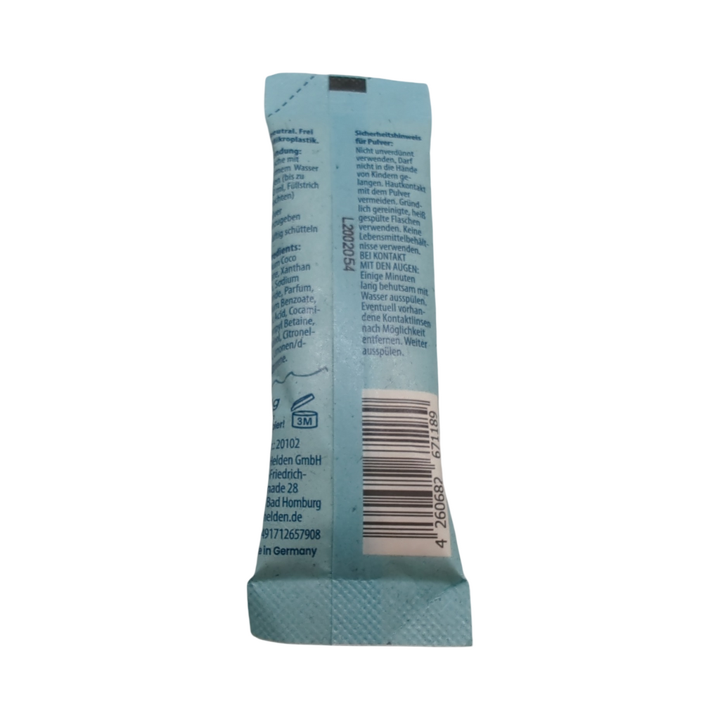 Blaue Helden Handseife Nachfüll-Pulver Mix Lemon Aloe Vera Granatapfel 6er Set
