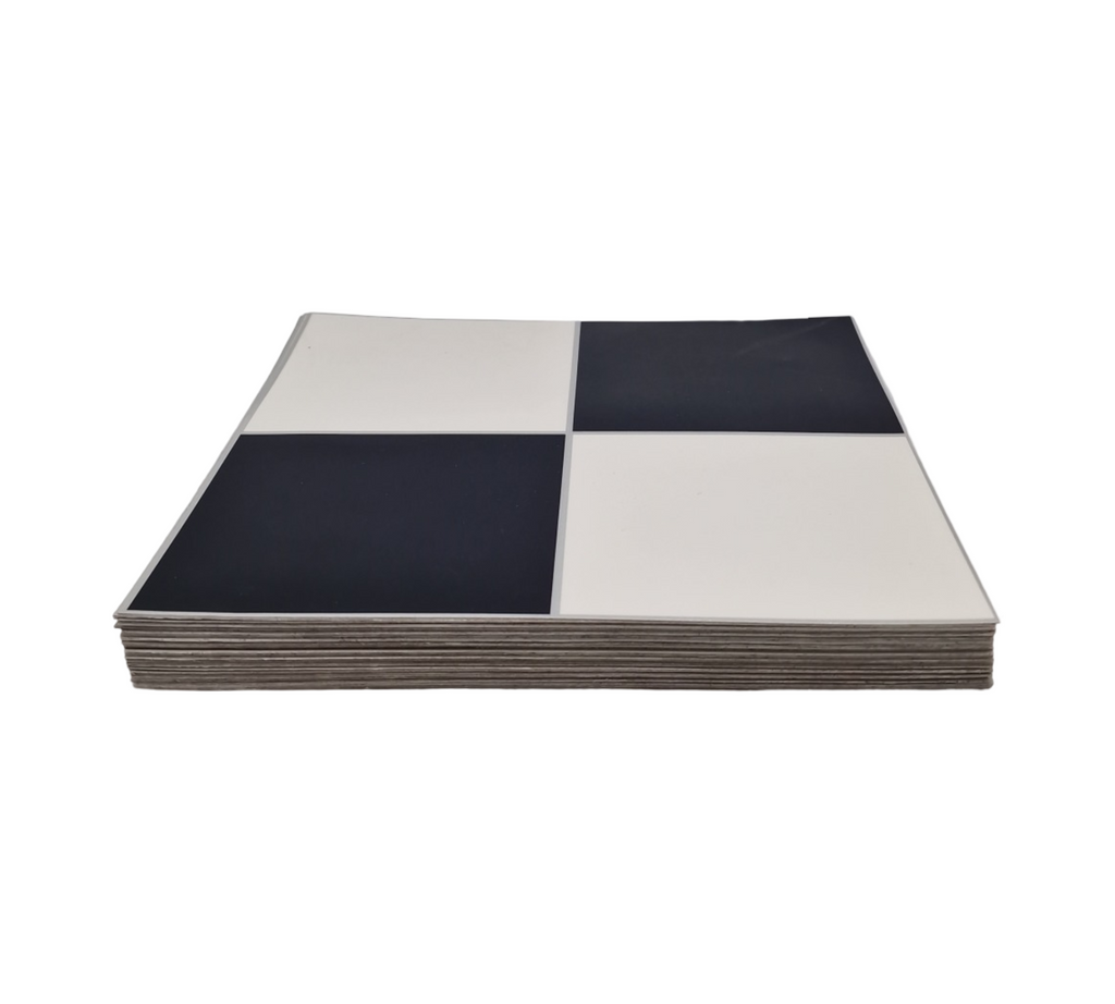 Homease PVC Bodenbelag Selbstklebende Fliesen Vinylboden Rutschfest Wasserdicht Schneidbar 30x30cm 50 Stück