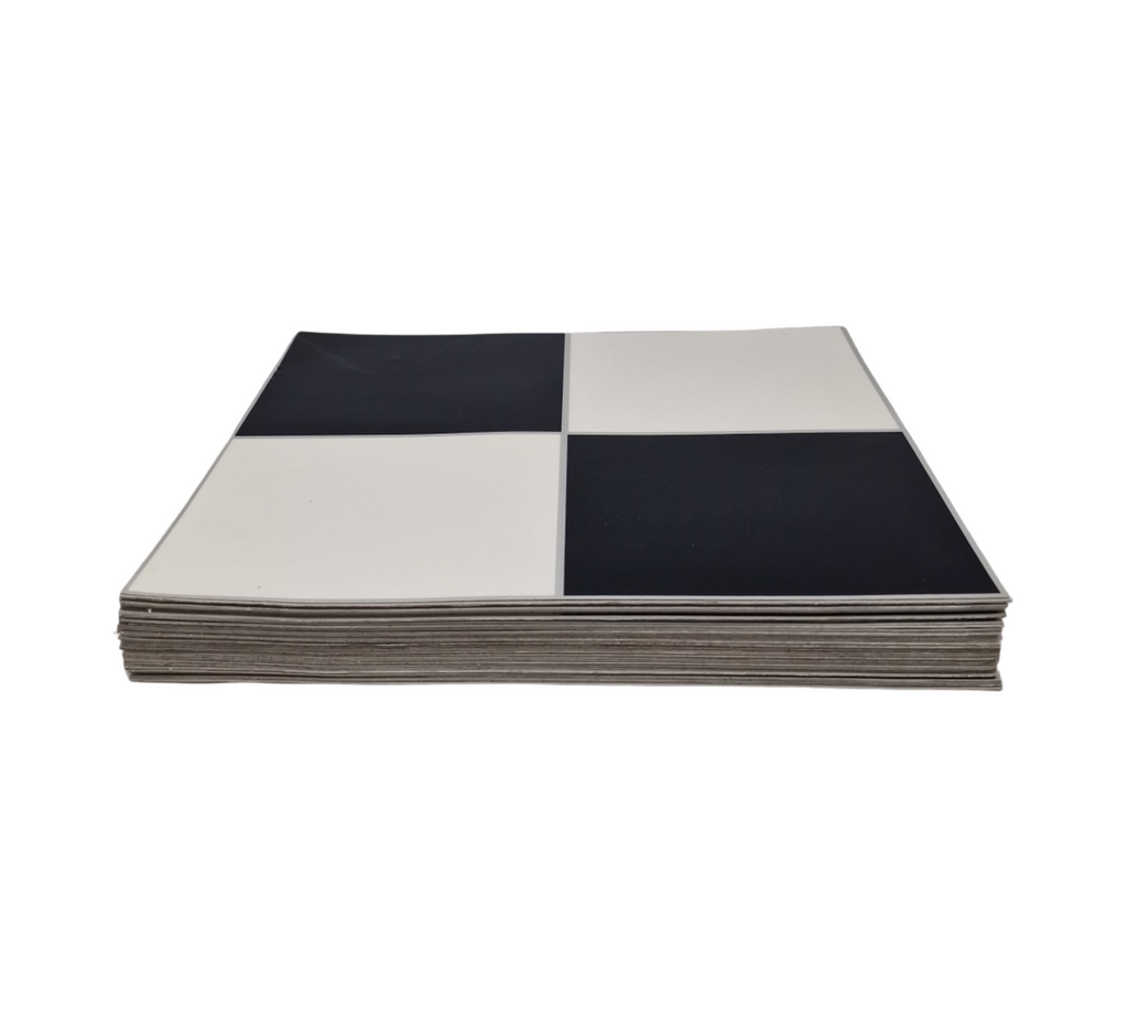 Homease PVC Bodenbelag Selbstklebende Fliesen Vinylboden Rutschfest Wasserdicht Schneidbar 30x30cm 50 Stück
