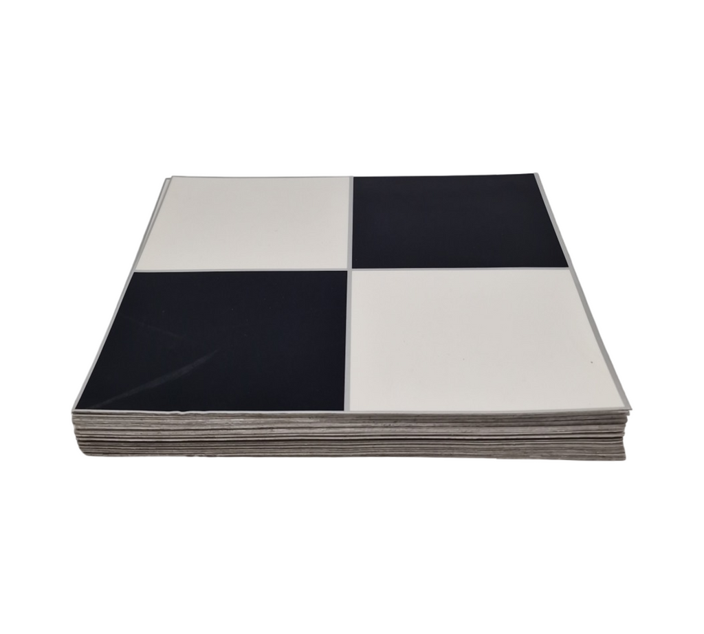 Homease PVC Bodenbelag Selbstklebende Fliesen Vinylboden Rutschfest Wasserdicht Schneidbar 30x30cm 50 Stück