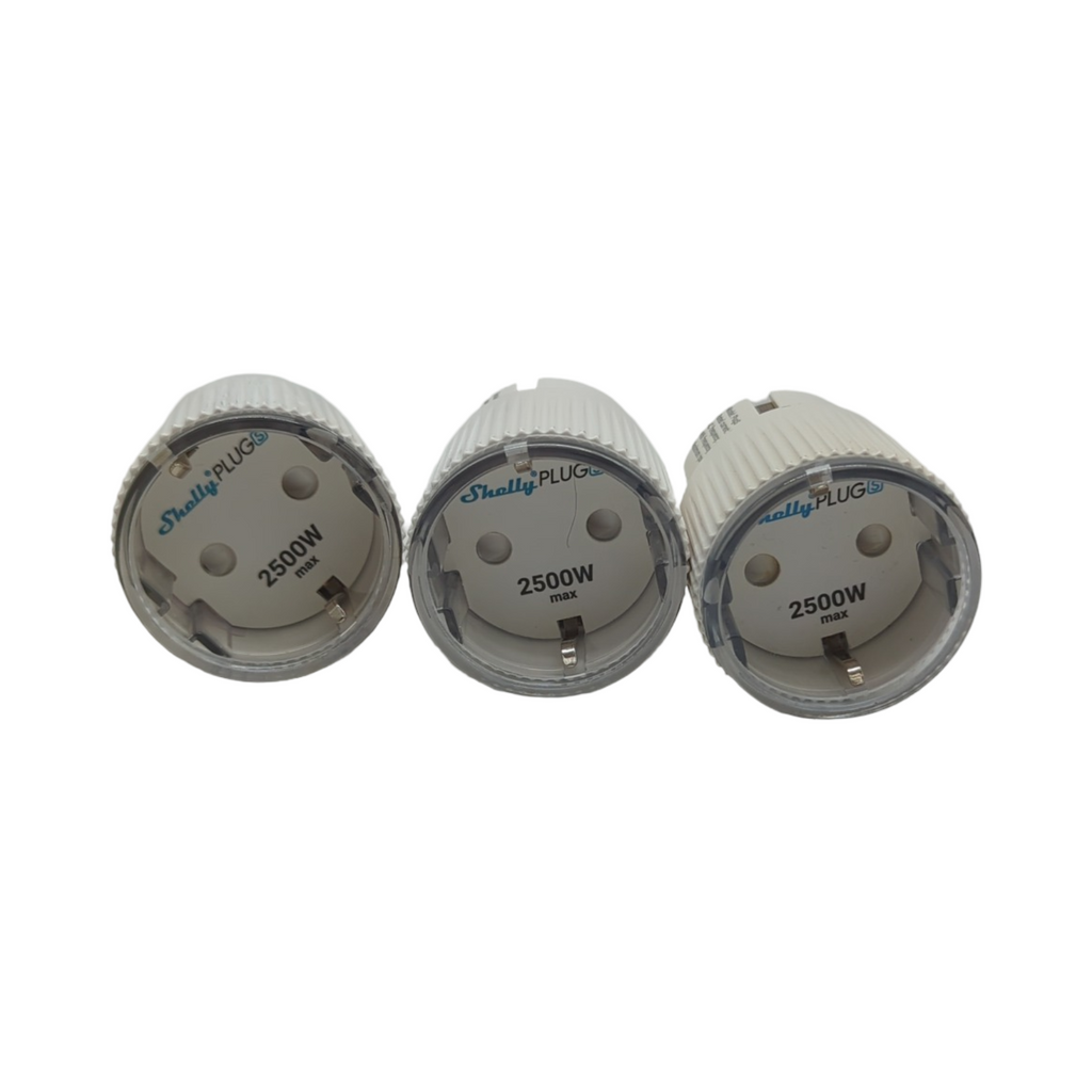 Shelly Gen3 Wi-Fi Steckdosen Set 3er Pack weiß matt