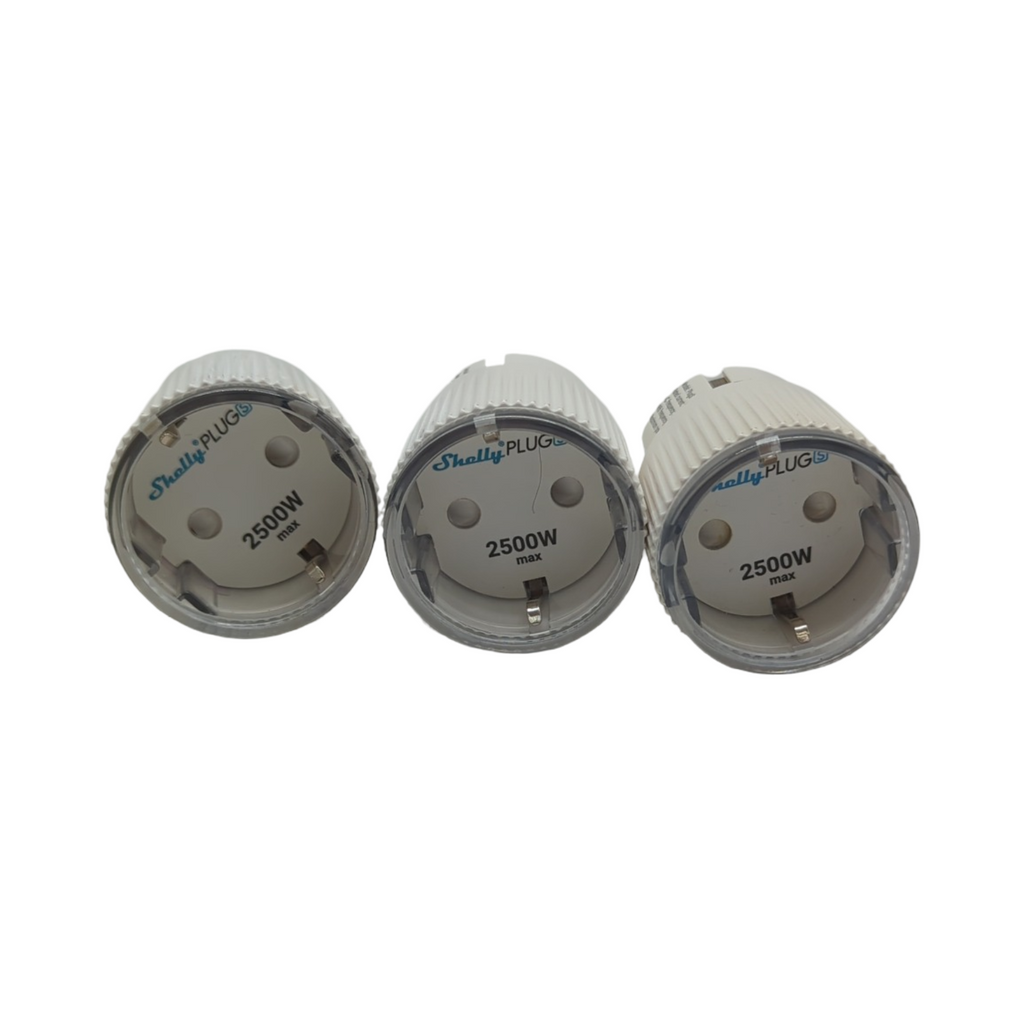 Shelly Gen3 Wi-Fi Steckdosen Set 3er Pack weiß matt