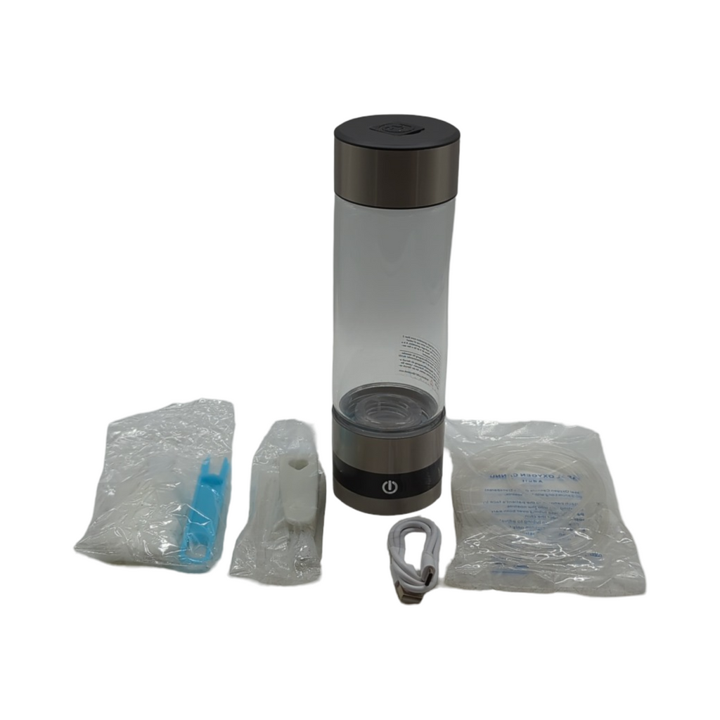 XSWCCJJ 2025Innovativa Wasserstoff Wasserflasche 6850 ppm Wasserstoffproduktion mit Nasenschlauch