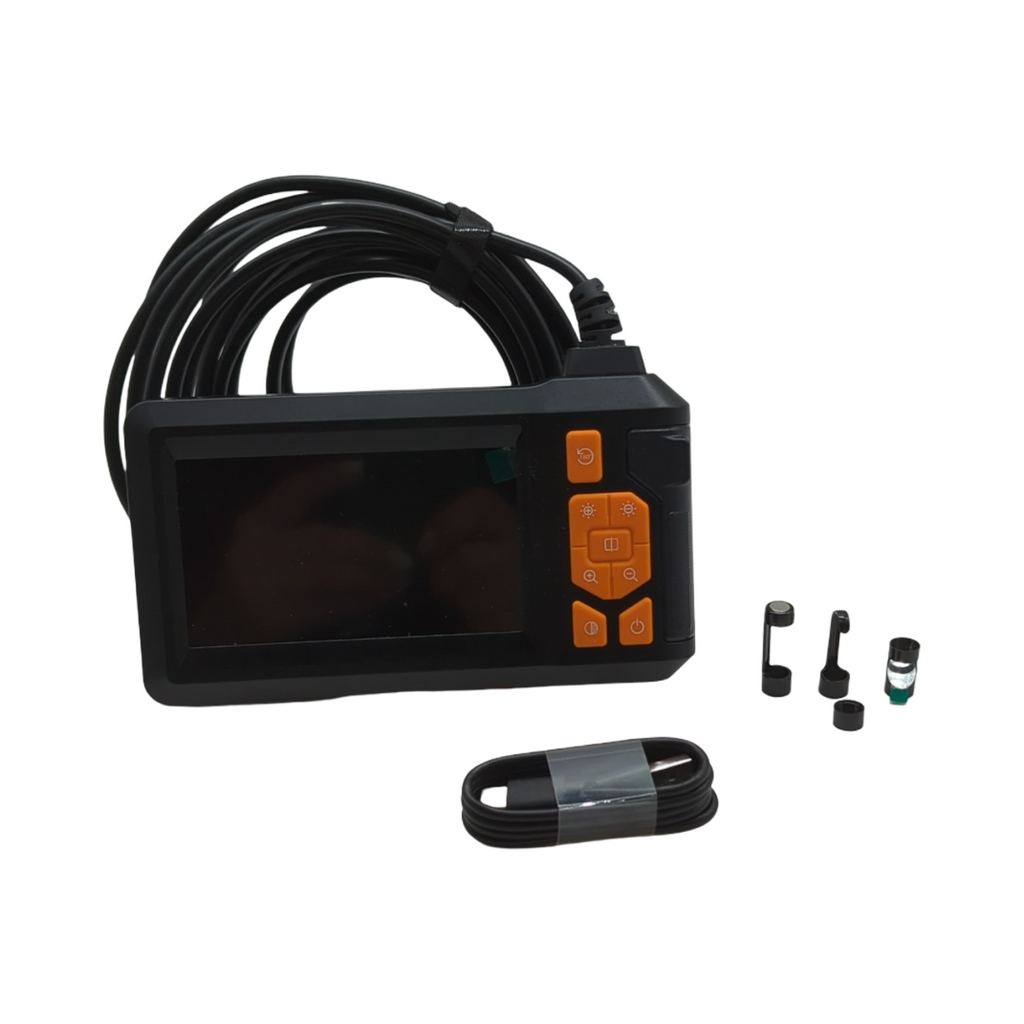 Romon Endoskop, industrielles HD-10800P-Endoskop, wasserdichte digitale Periskopsonde mit Kamera zur Rohrinspektion, 4,3"-LCD-Bildschirm