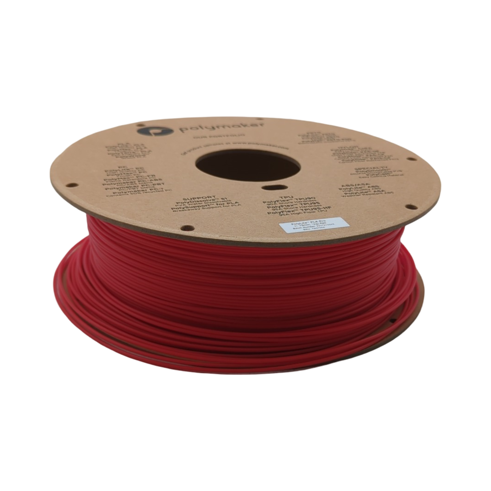 Polymaker PolyLite PLA PRO Filament Rot 1,75mm 1kg