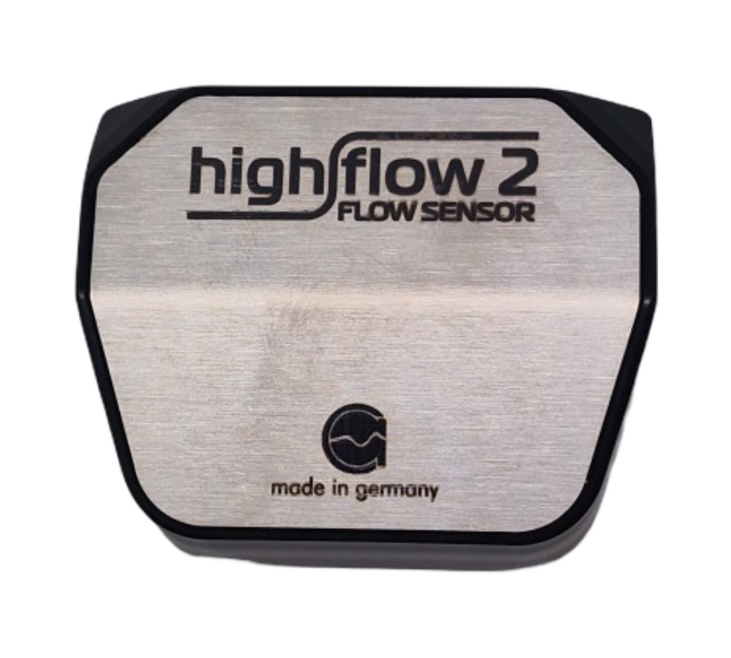 Aqua Computer Durchflusssensor High Flow 2, 2X G1/4 - Silber/schwarz, 53292