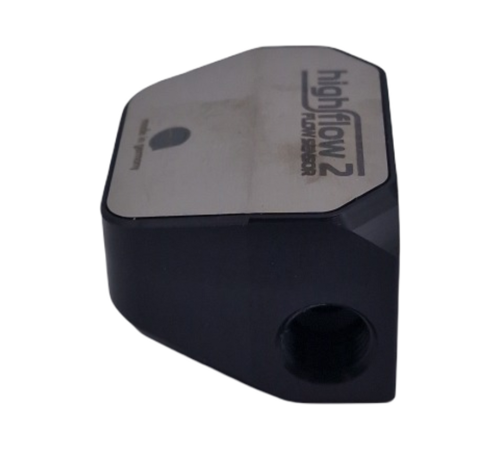 Aqua Computer Durchflusssensor High Flow 2, 2X G1/4 - Silber/schwarz, 53292
