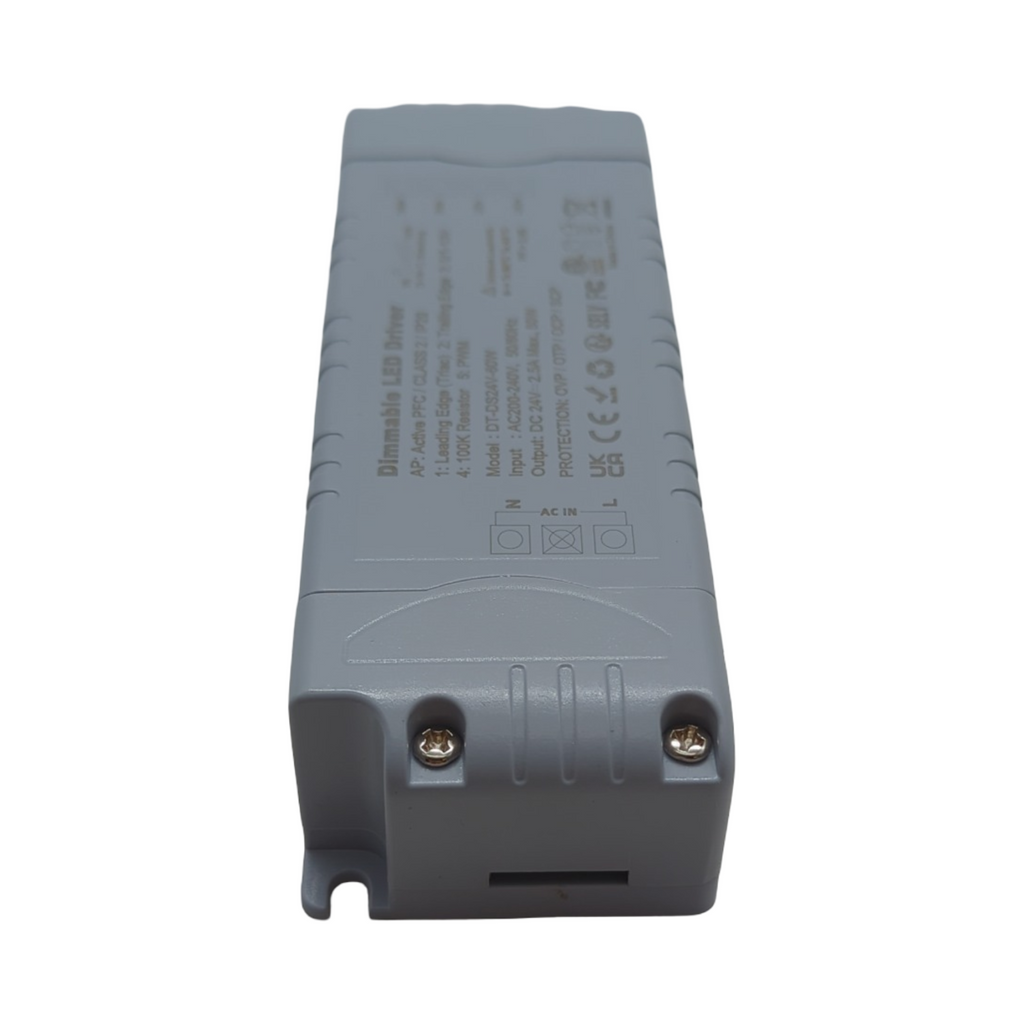 REYLAX Trasformatore LED 24V 60W 2.5A Dimmerabile Triac & 0/1-10V, Alimentatore 24 Volt di Tensione Costante Driver LED AC 220V to DC Trasformatori...