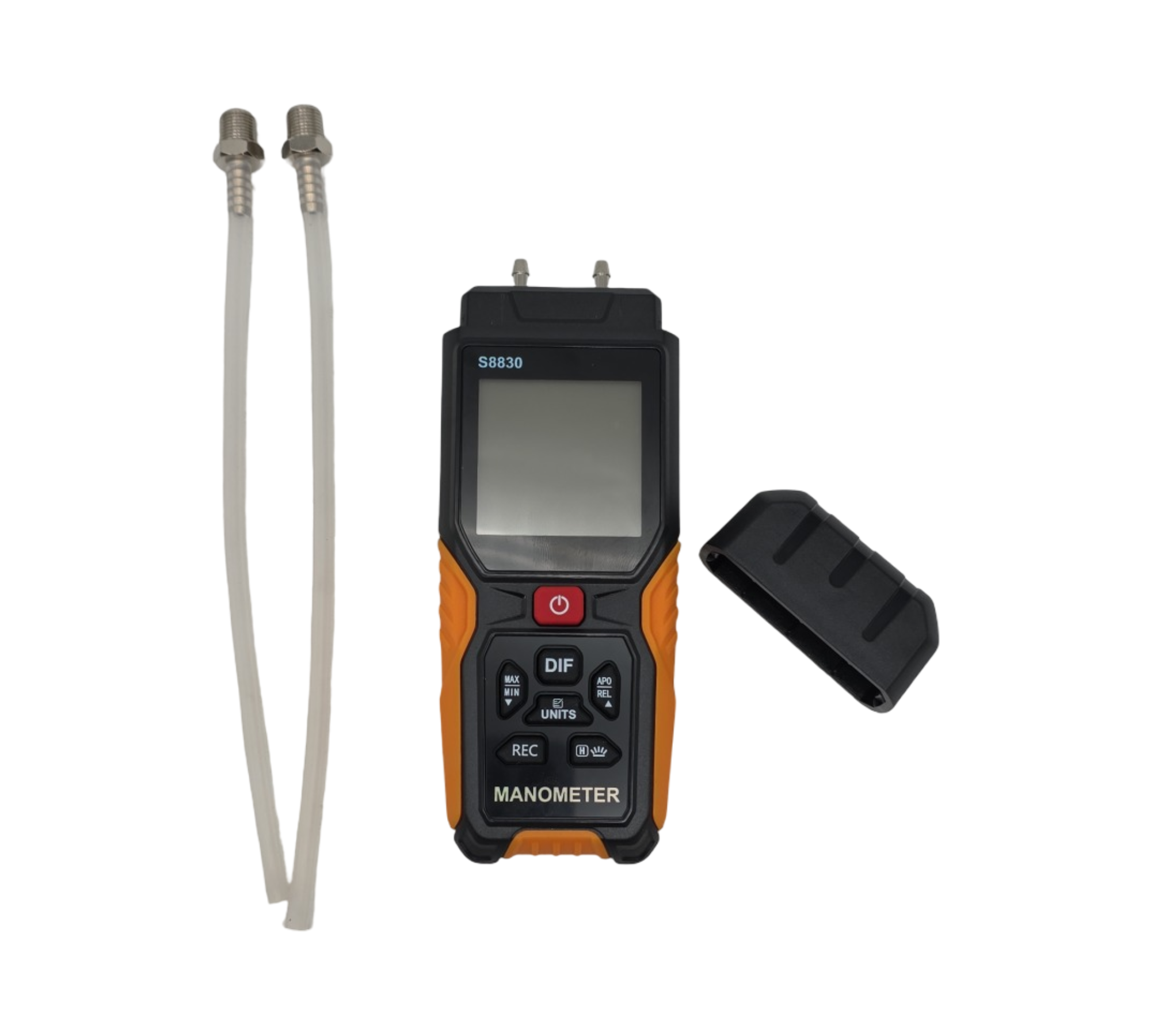 Digital Differenzdruckmessgerät Manometer ±36.80KPa 0.1 Auflösung 12 Einheiten Dual Port für HVAC Gasdruckprüfung