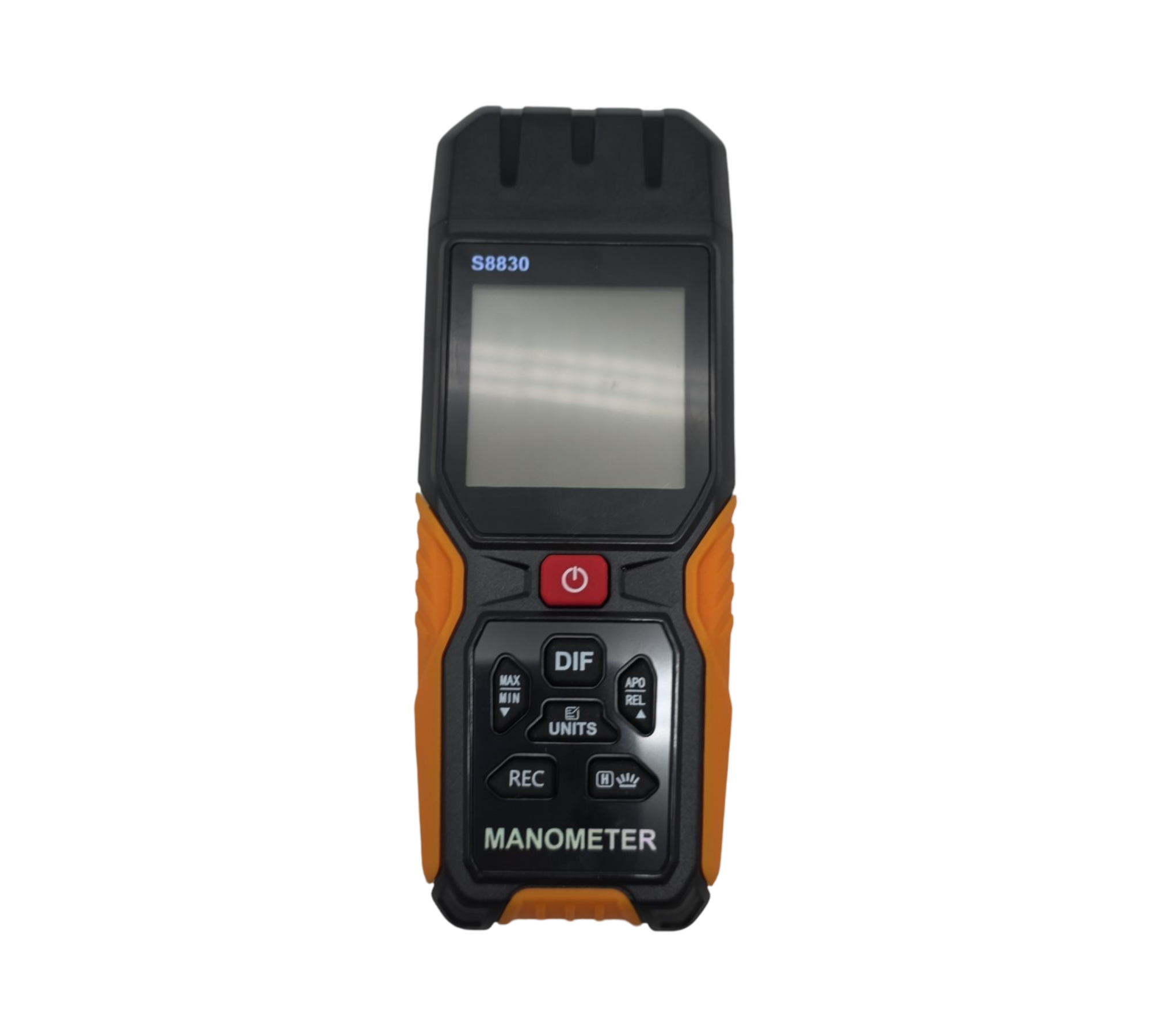 Digital Differenzdruckmessgerät Manometer ±36.80KPa 0.1 Auflösung 12 Einheiten Dual Port für HVAC Gasdruckprüfung