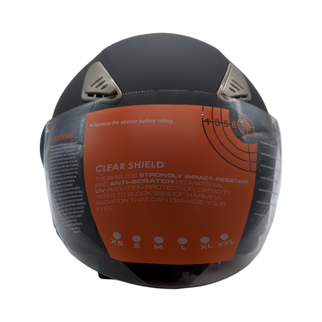 VEVOR Motorradhelm 3/4 Gesicht Motocross-Helm ABS Bluetooth-Kommunikation Wechselvisier Größe M