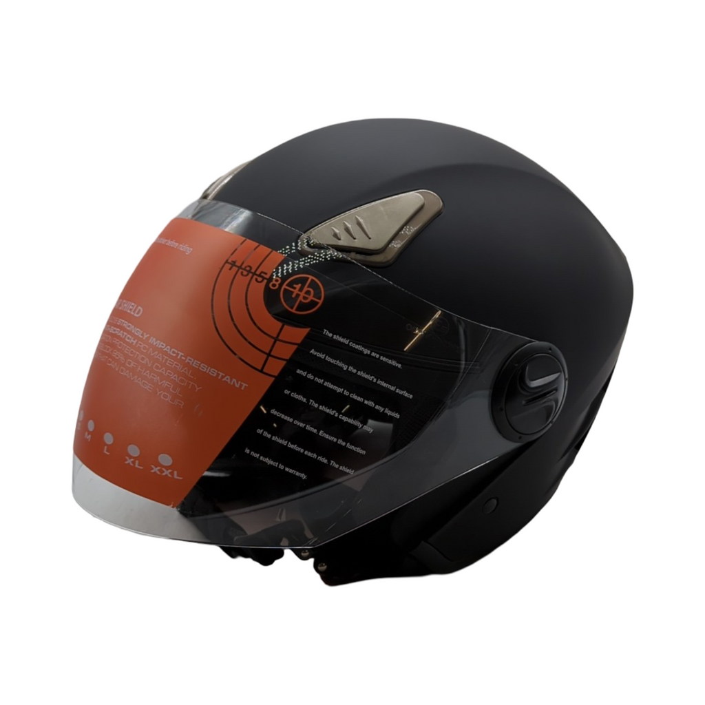 VEVOR Motorradhelm 3/4 Gesicht Motocross-Helm ABS Bluetooth-Kommunikation Wechselvisier Größe M