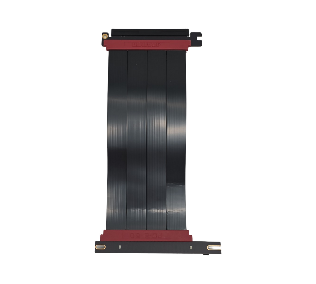 LINKUP AVA5 PCIe 5.0 Riser-Kabel x16 128GB/s linkswinkel RTX5090 RX9070 GPU kompatibel mit PCIe 4.0 WRX80 WRX90E