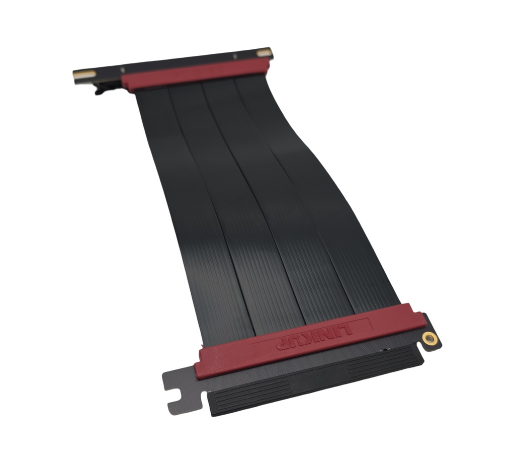 LINKUP AVA5 PCIe 5.0 Riser-Kabel x16 128GB/s linkswinkel RTX5090 RX9070 GPU kompatibel mit PCIe 4.0 WRX80 WRX90E