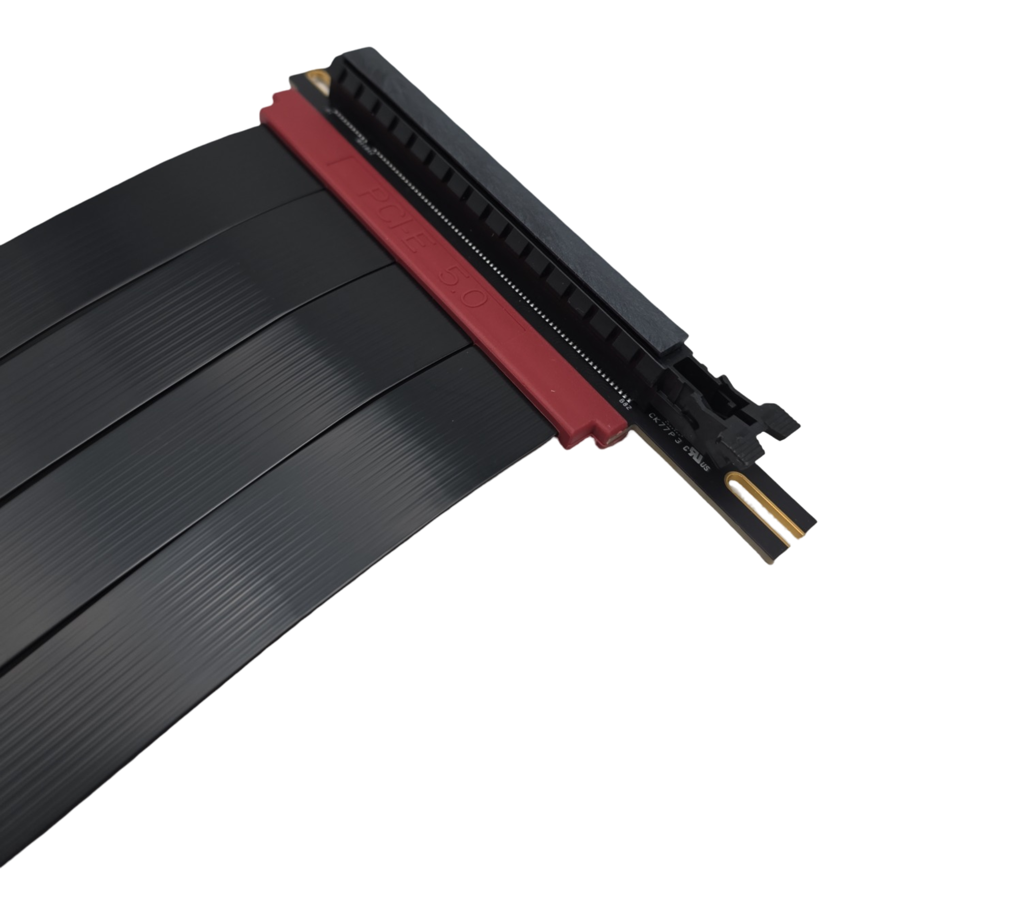 LINKUP AVA5 PCIe 5.0 Riser-Kabel x16 128GB/s linkswinkel RTX5090 RX9070 GPU kompatibel mit PCIe 4.0 WRX80 WRX90E