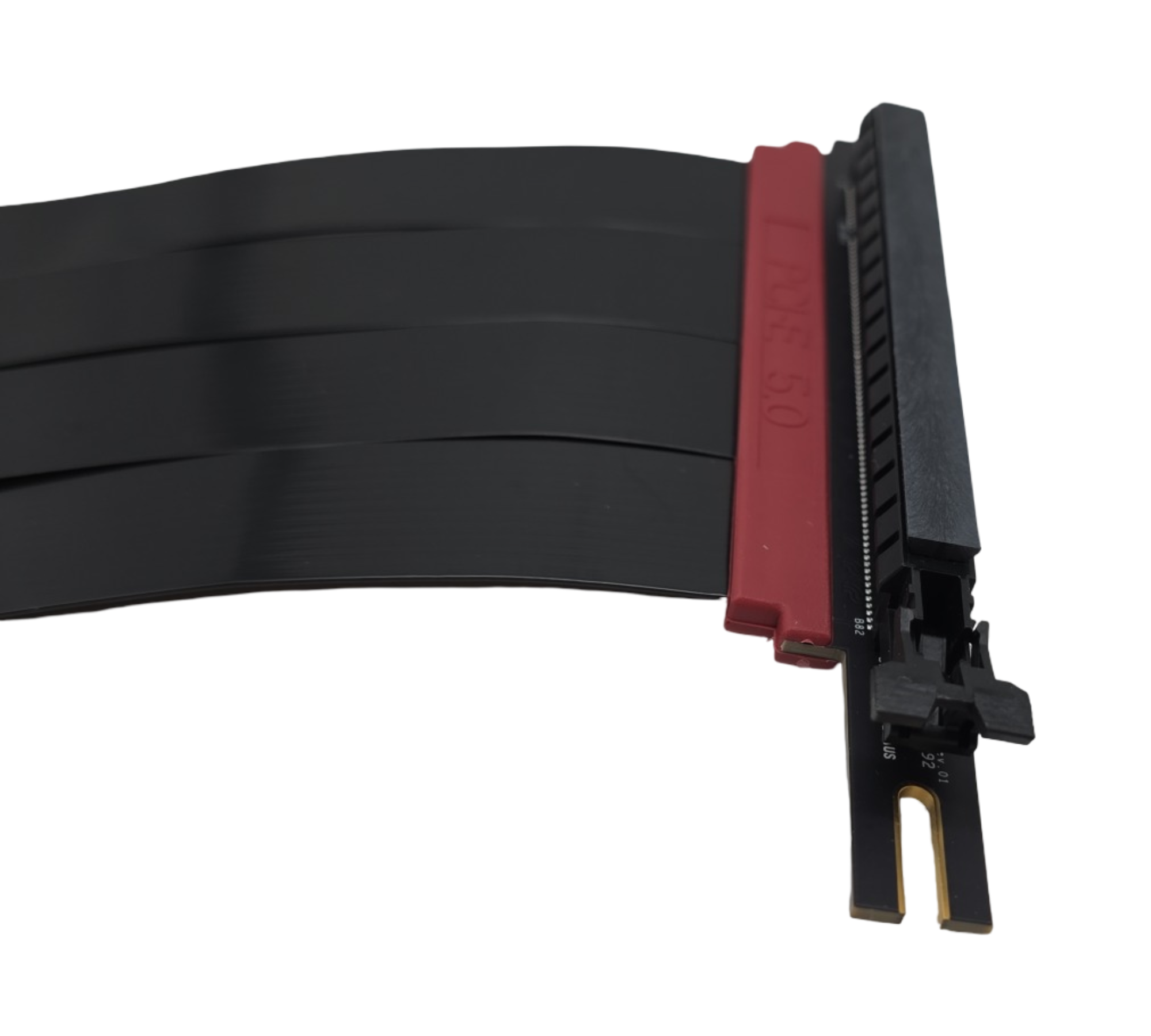 LINKUP AVA5 PCIe 5.0 Riser-Kabel x16 128GB/s linkswinkel RTX5090 RX9070 GPU kompatibel mit PCIe 4.0 WRX80 WRX90E