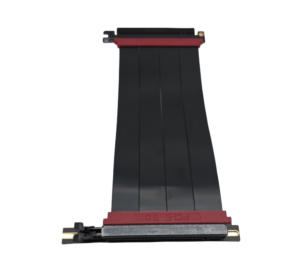 LINKUP AVA5 PCIe 5.0 Riser-Kabel x16 128GB/s linkswinkel RTX5090 RX9070 GPU kompatibel mit PCIe 4.0 WRX80 WRX90E