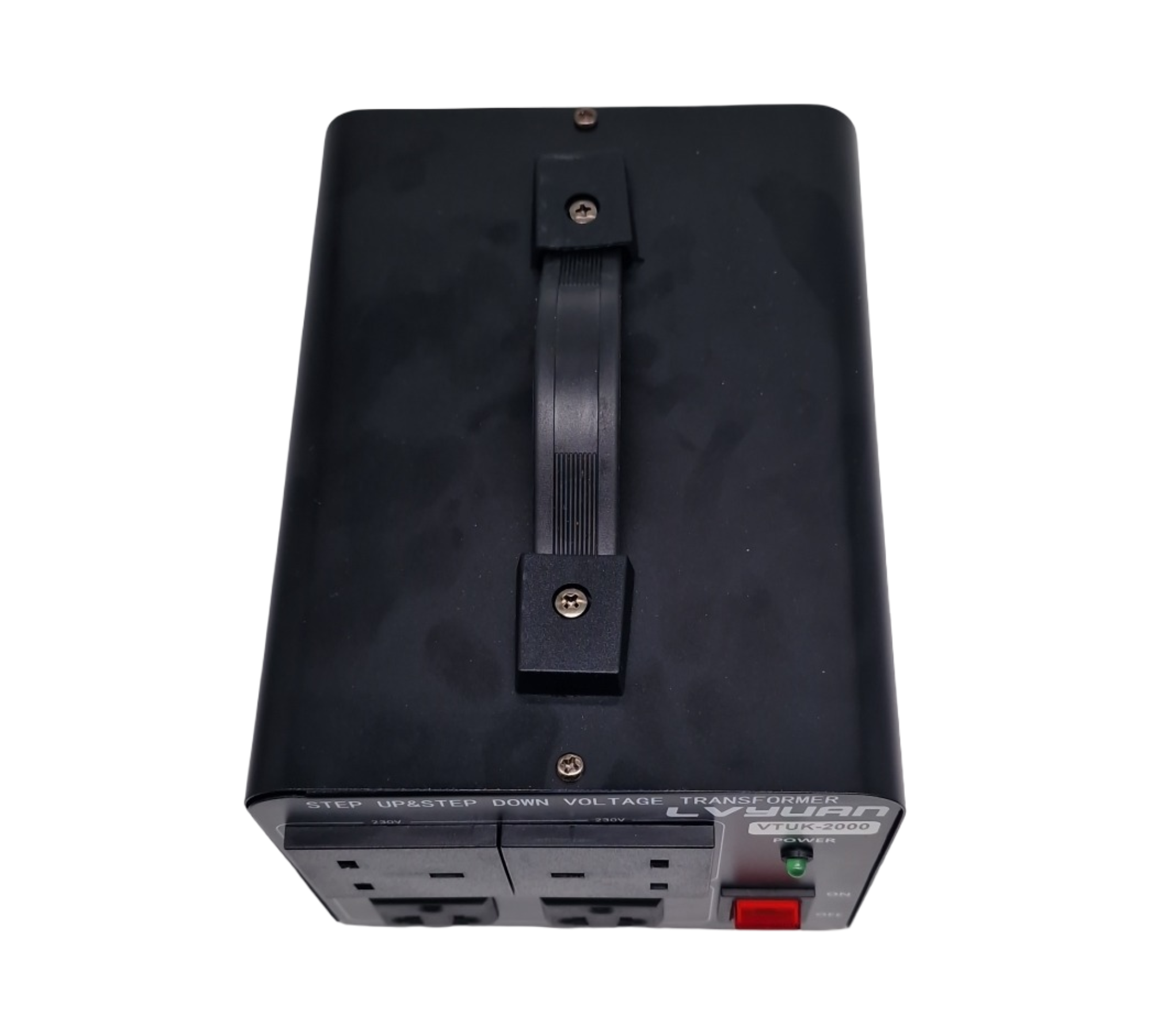Cantonape Voltage Converter 2000W Step Up Step Down Spannungswandler mit 2 US & 2 UK Steckdosen für 220V-110V & 110V-220V