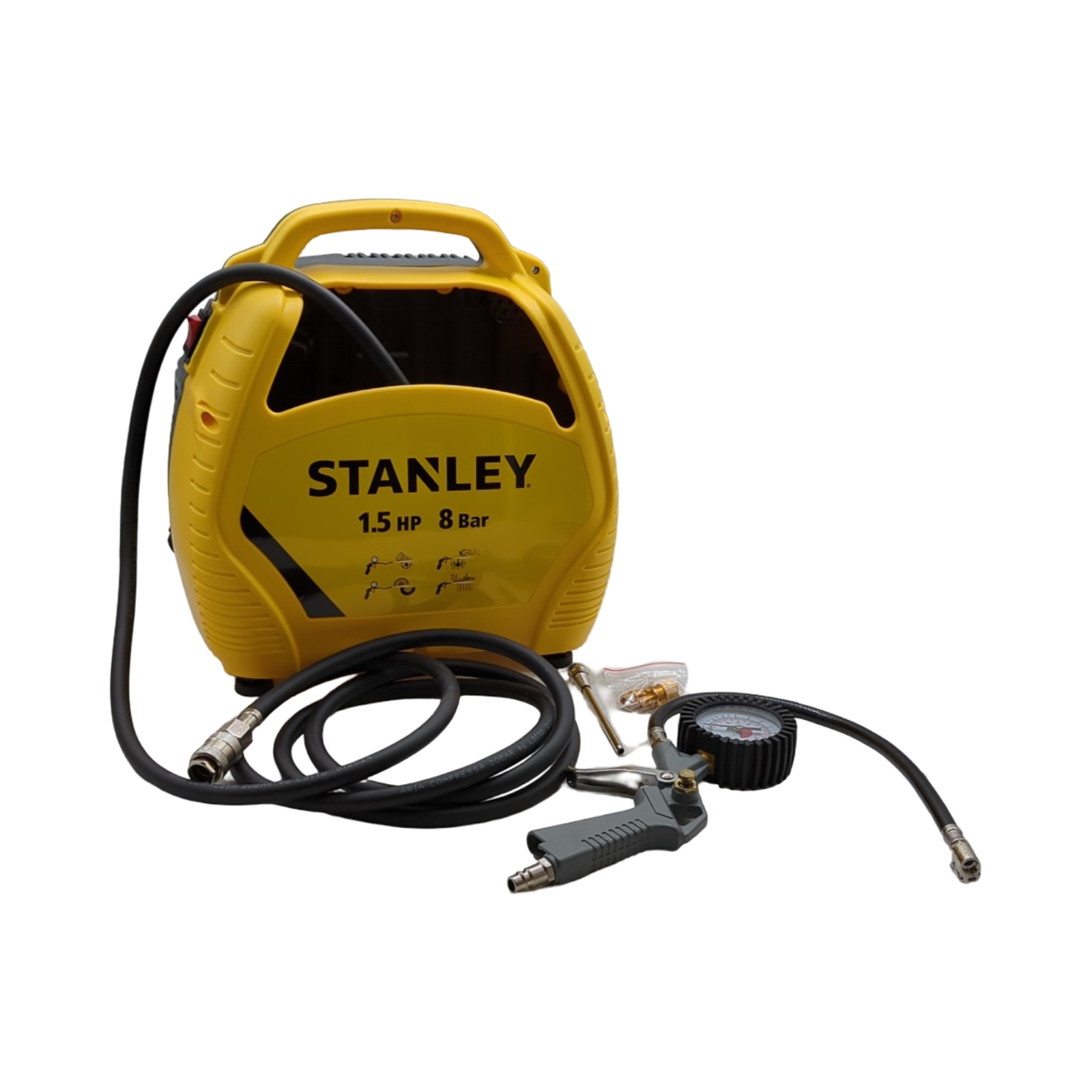 Stanley Airkit Kompressor ölfrei 8bar 180l/min 1100W 230V