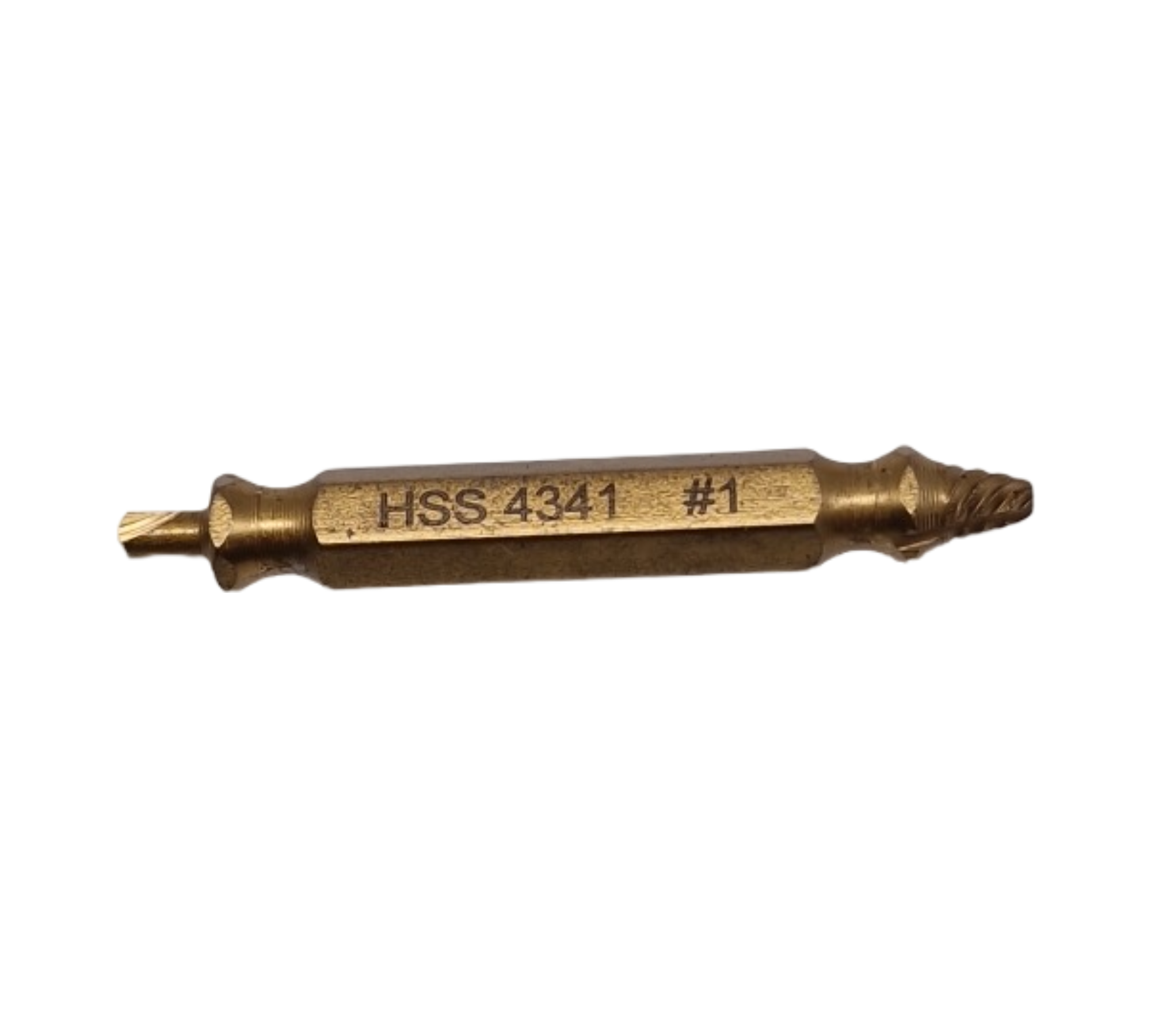 HSS 4341 Schraubenausdreher Set 5-teilig mit Sechskantschaft Titannitrid-beschichtet gold M3-M18