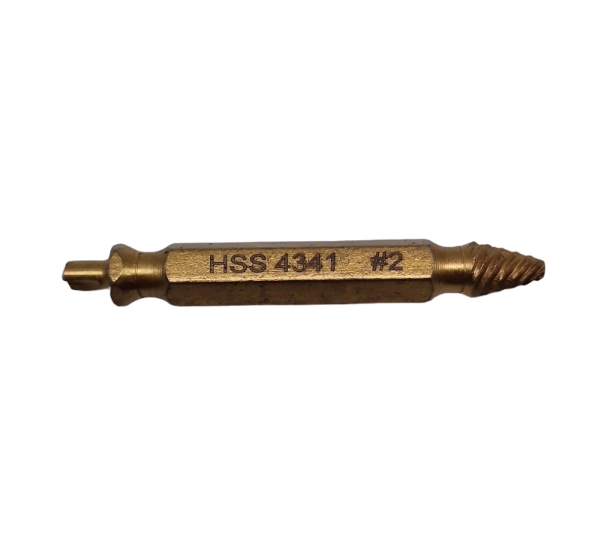 HSS 4341 Schraubenausdreher Set 5-teilig mit Sechskantschaft Titannitrid-beschichtet gold M3-M18