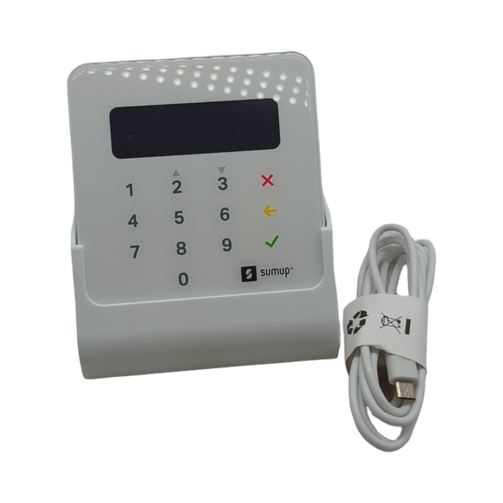 SumUp Air Kartenterminal mit Ladestation Bluetooth Weiß kontaktlos EMV NFC
