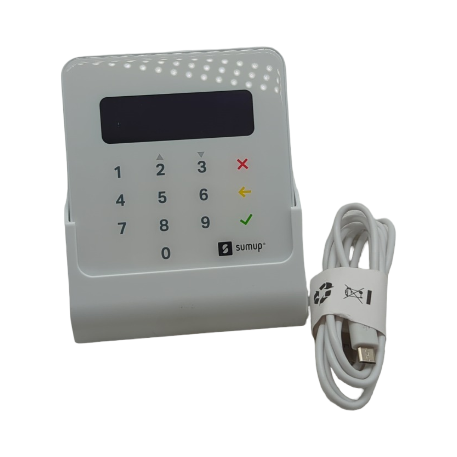 SumUp Air Kartenterminal mit Ladestation Bluetooth Weiß kontaktlos EMV NFC