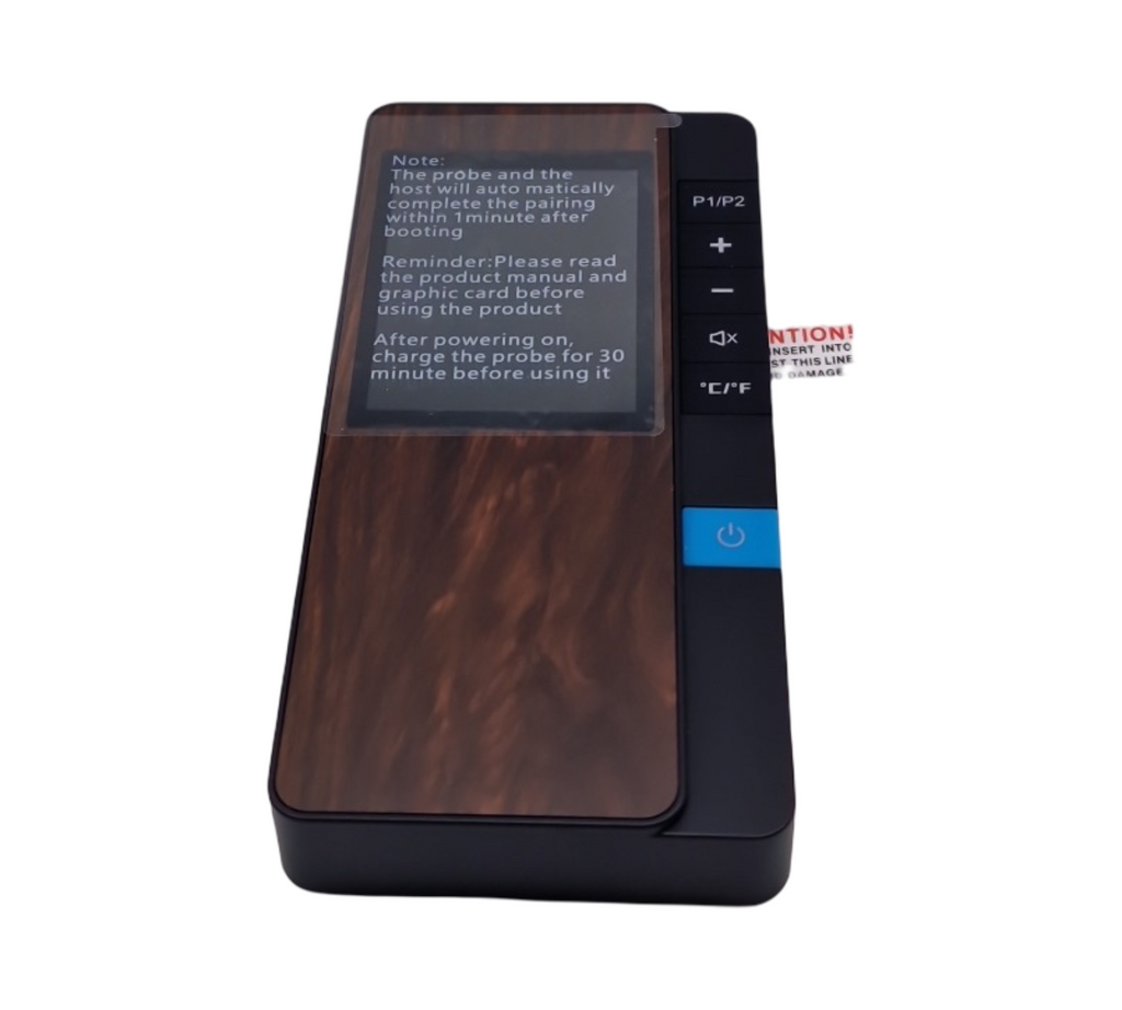 Fleischthermometer Kabellos, Apkezel Bluetooth Grillthermometer mit App, IP67 Wasserdicht Bratenthermometer Kabellos Mit Doppelsonde, Meat Grill Th...