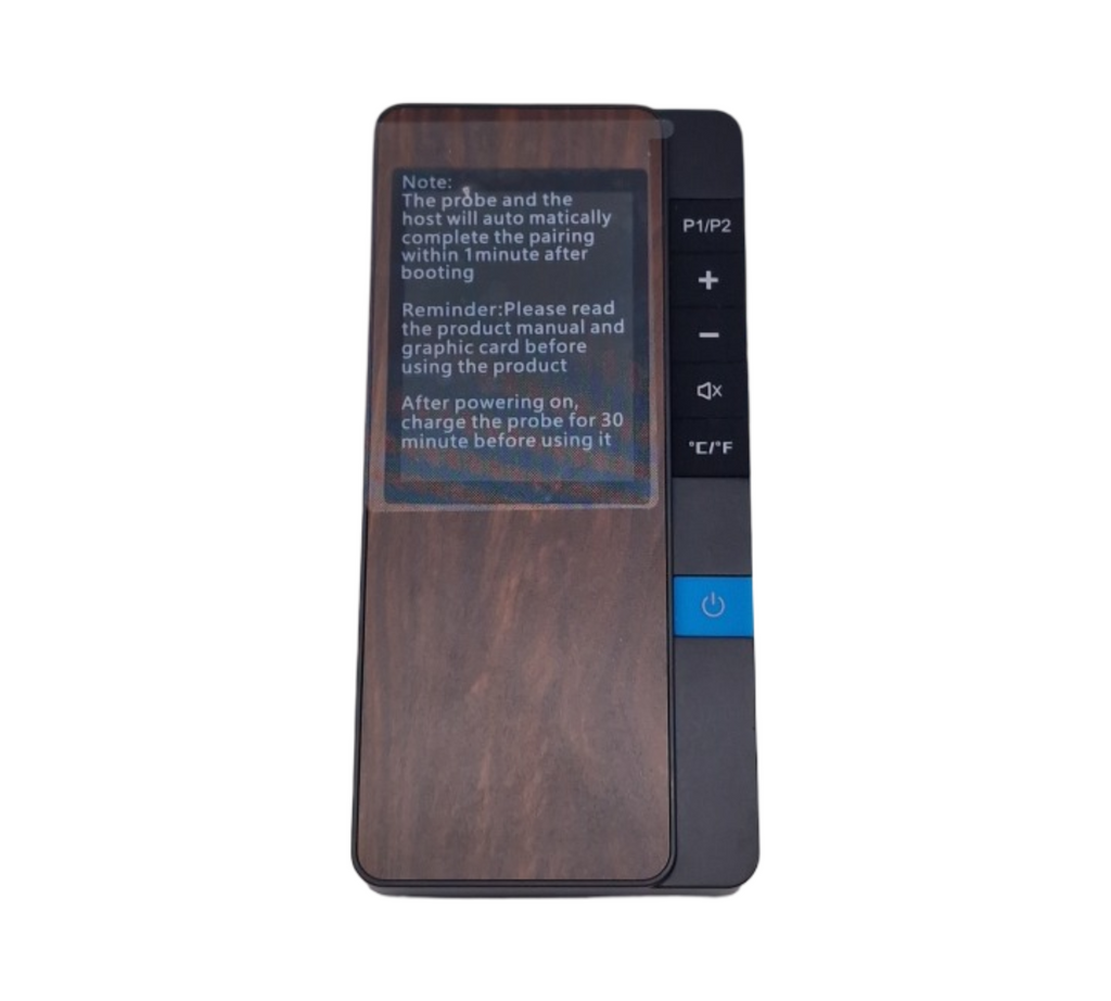 Fleischthermometer Kabellos, Apkezel Bluetooth Grillthermometer mit App, IP67 Wasserdicht Bratenthermometer Kabellos Mit Doppelsonde, Meat Grill Th...