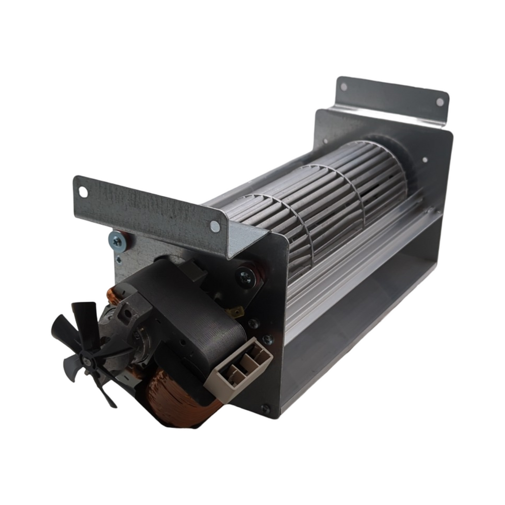 AzFire TGO 80/1 Ventilator für Pelletöfen 80 mm Ventildurchmesser 270 mm Lüfterlänge 383 mm Gesamtlänge