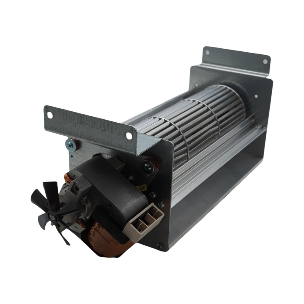 AzFire TGO 80/1 Ventilator für Pelletöfen 80 mm Ventildurchmesser 270 mm Lüfterlänge 383 mm Gesamtlänge