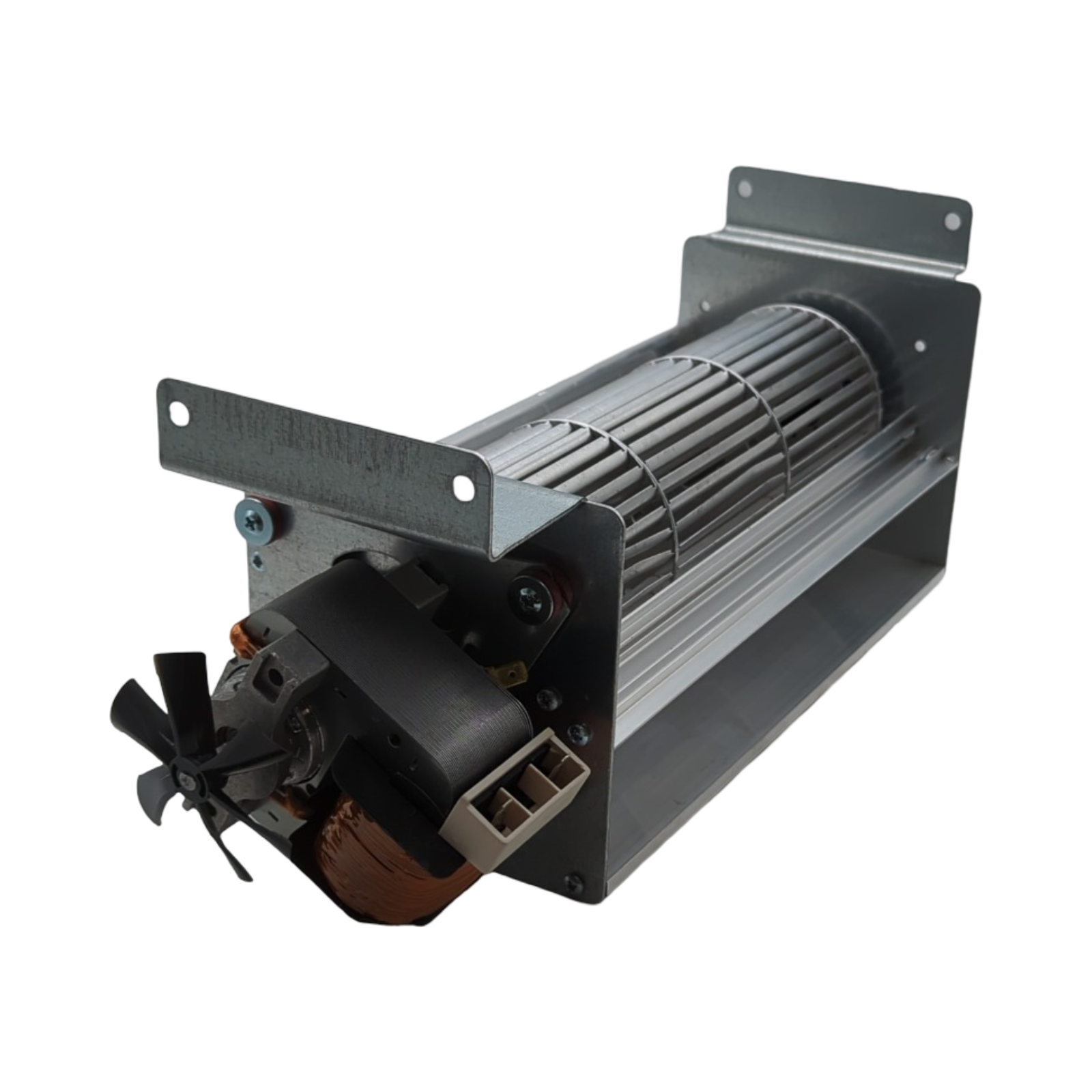 AzFire TGO 80/1 Ventilator für Pelletöfen 80 mm Ventildurchmesser 270 mm Lüfterlänge 383 mm Gesamtlänge