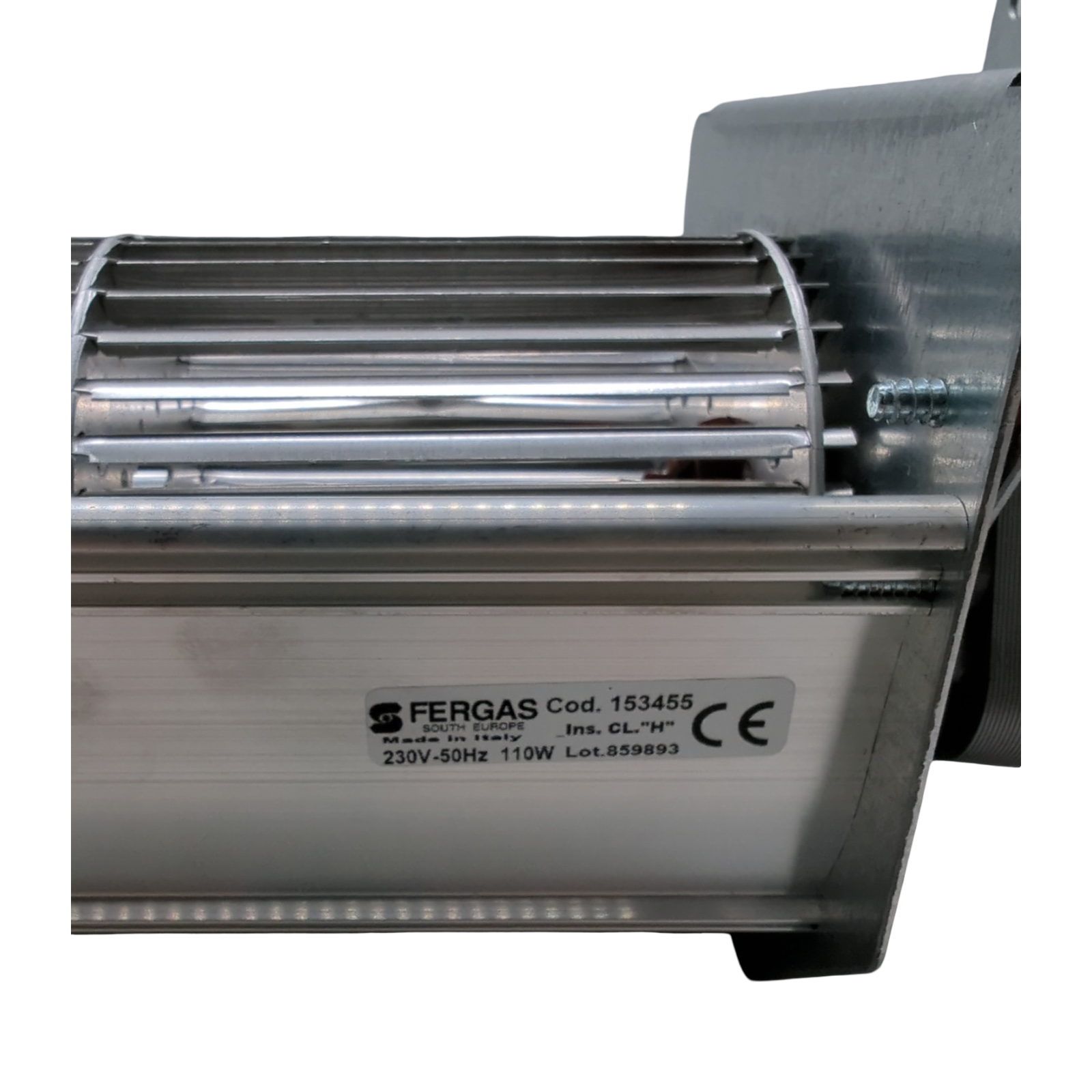 AzFire TGO 80/1 Ventilator für Pelletöfen 80 mm Ventildurchmesser 270 mm Lüfterlänge 383 mm Gesamtlänge