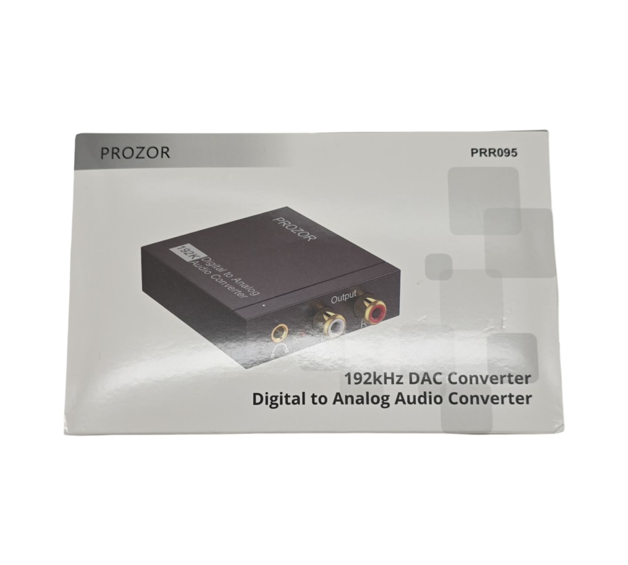 PROZOR DAC Wandler Audio Adapter 192kHz Konverter Optisch auf Cinch Koaxial Toslink RCA 3,5mm für Digital Audio TV