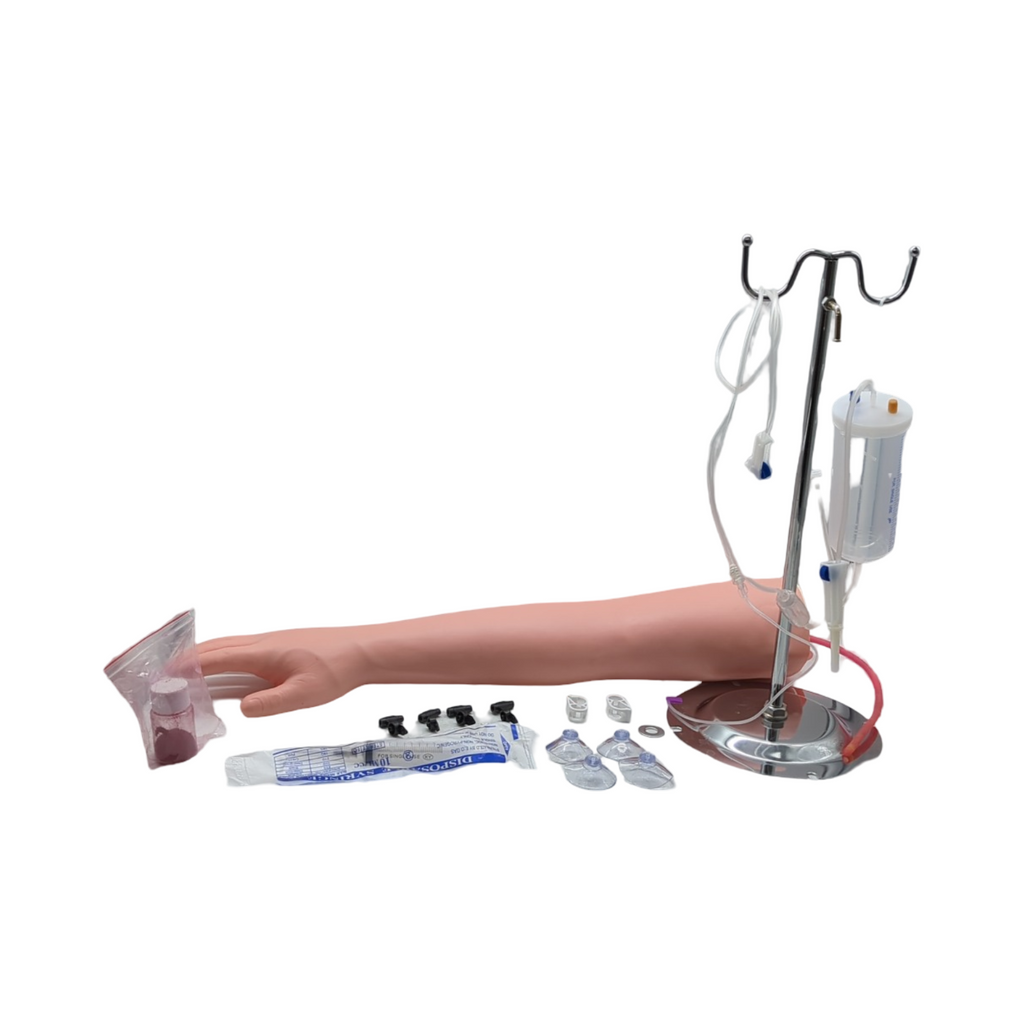 VEVOR Phlebotomie Kit Trainingsarm für intravenöse Injektion mit IV Ständer 40-70 cm höhenverstellbar 12-teilig