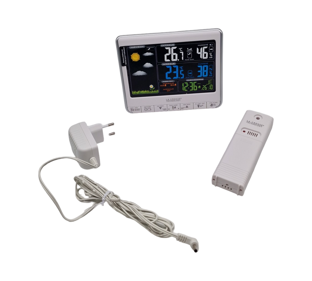 La Crosse Technology WS6826 Wetterstation Farbdisplay Silber