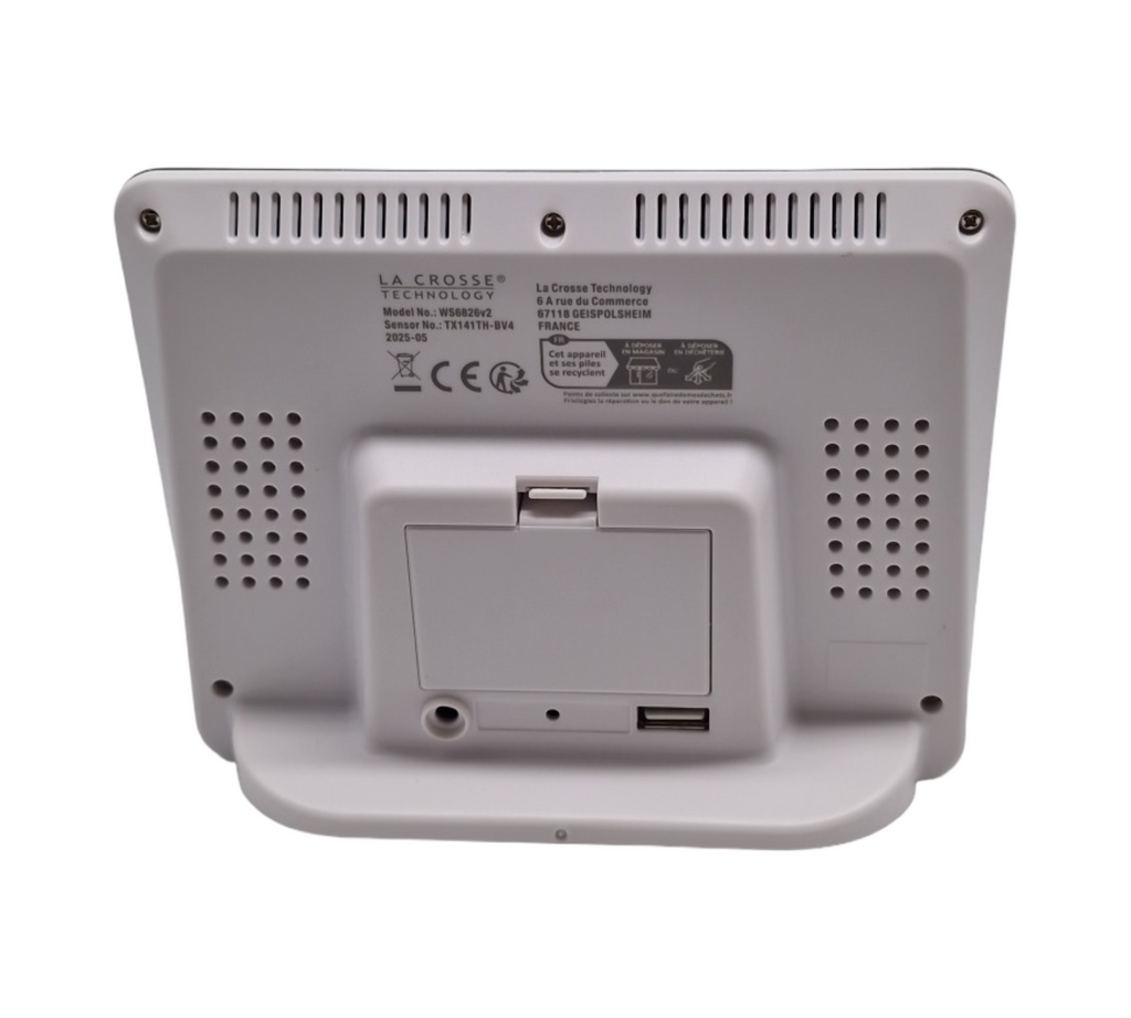 La Crosse Technology WS6826 Wetterstation Farbdisplay Silber