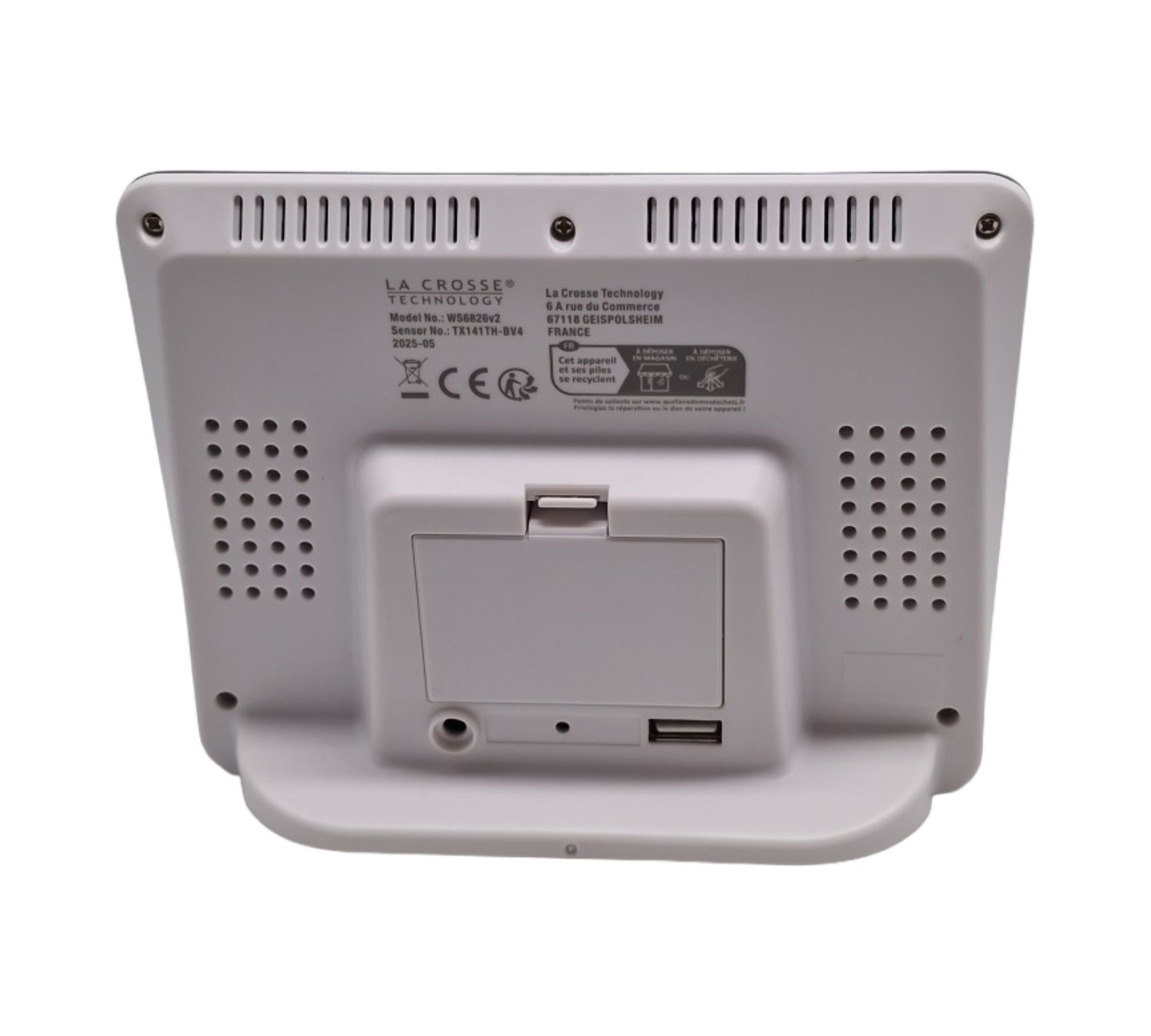 La Crosse Technology WS6826 Wetterstation Farbdisplay Silber