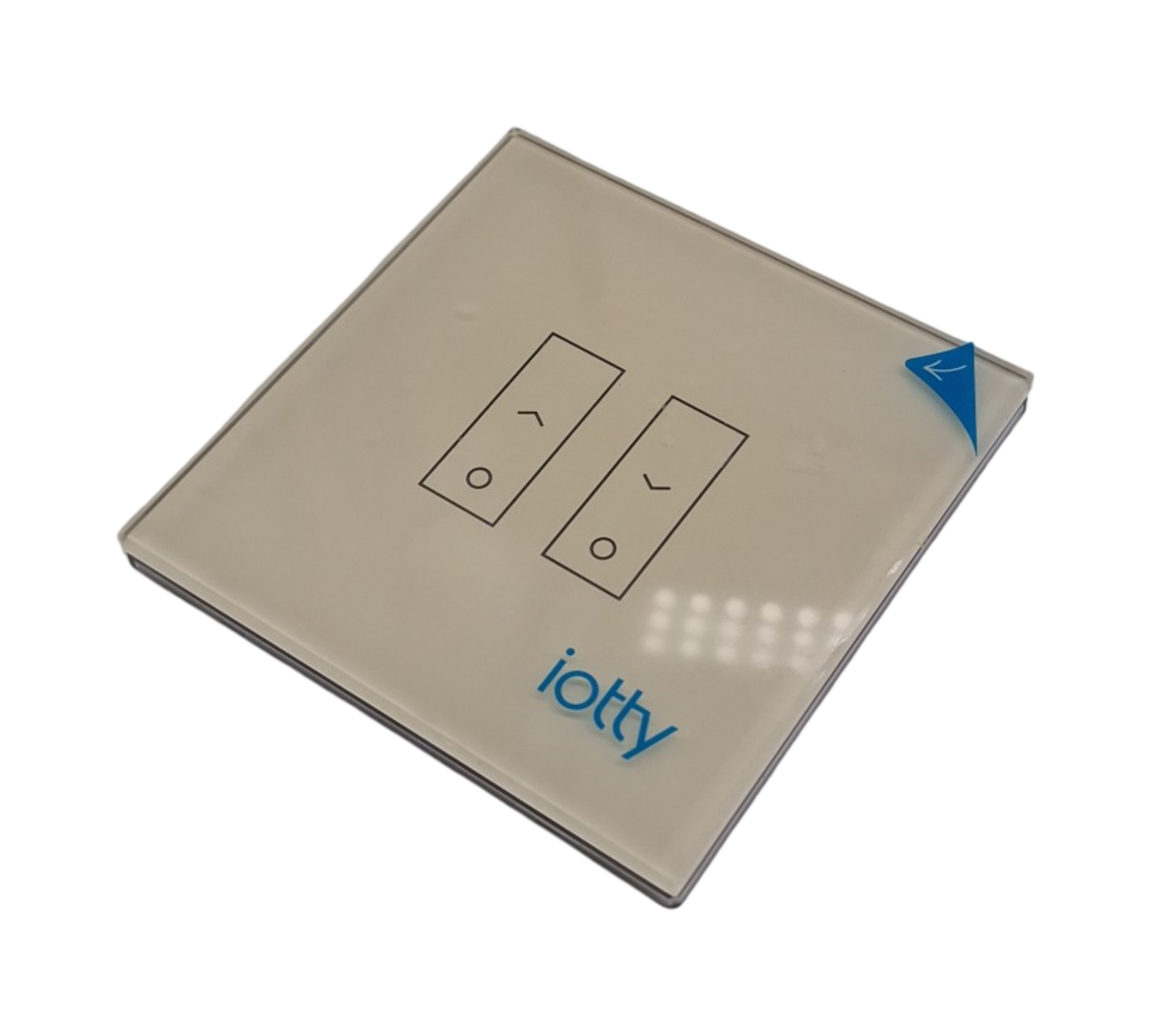 iotty E2 PLUS Schalter mit Touch-Glasplatte kompatibel Google Alexa Siri IFTTT für Lichter und Tore