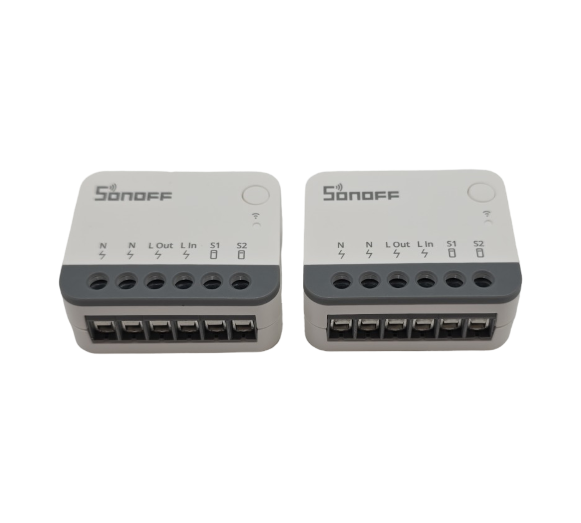SONOFF ZBMINIR2 Zigbee 3.0 Mini Smart Switch 2er Pack 2-Wege Schalter 10A 2200W Neutralleiter erforderlich kompatibel mit Alexa