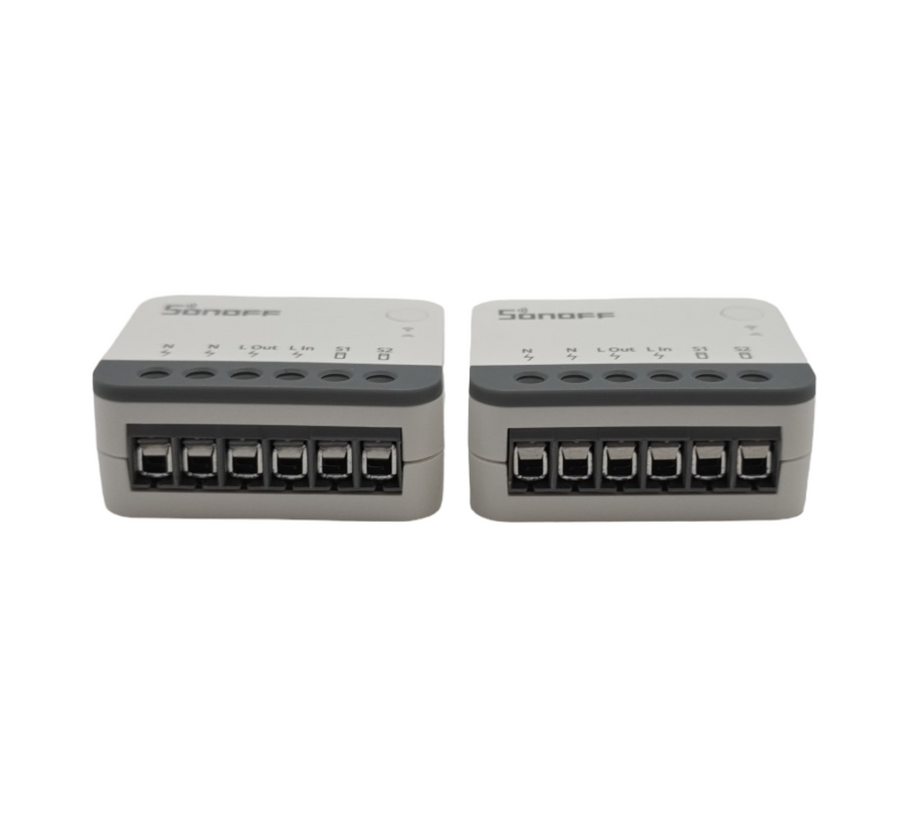 SONOFF ZBMINIR2 Zigbee 3.0 Mini Smart Switch 2er Pack 2-Wege Schalter 10A 2200W Neutralleiter erforderlich kompatibel mit Alexa