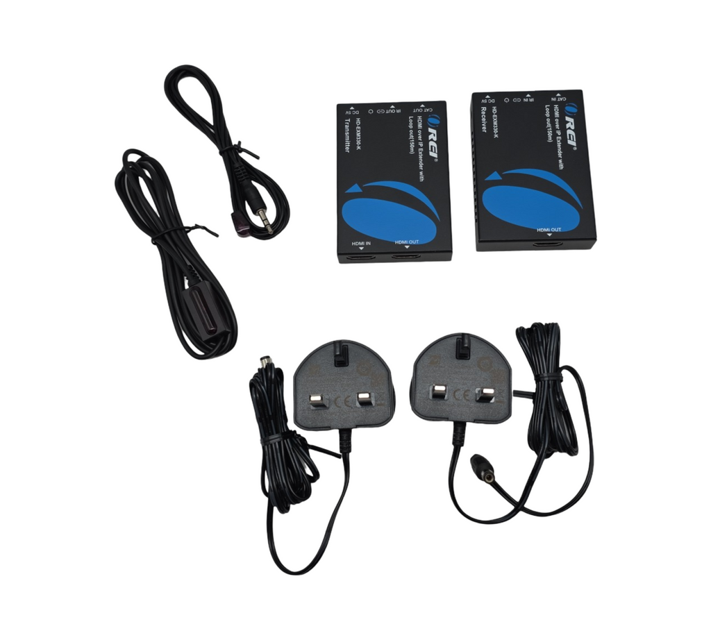 OREI HDMI-Extender CAT5/CAT6 Full HD 1080p Signalverteilung IR Loop Out bis 100m