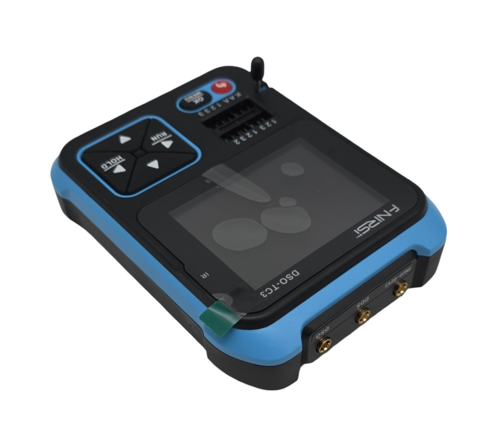 Digitales Handoszilloskop 3 in 1 Oszilloskop 500kHz Bandbreite USB wiederaufladbar Transistortester 2,4 Zoll Farbdisplay