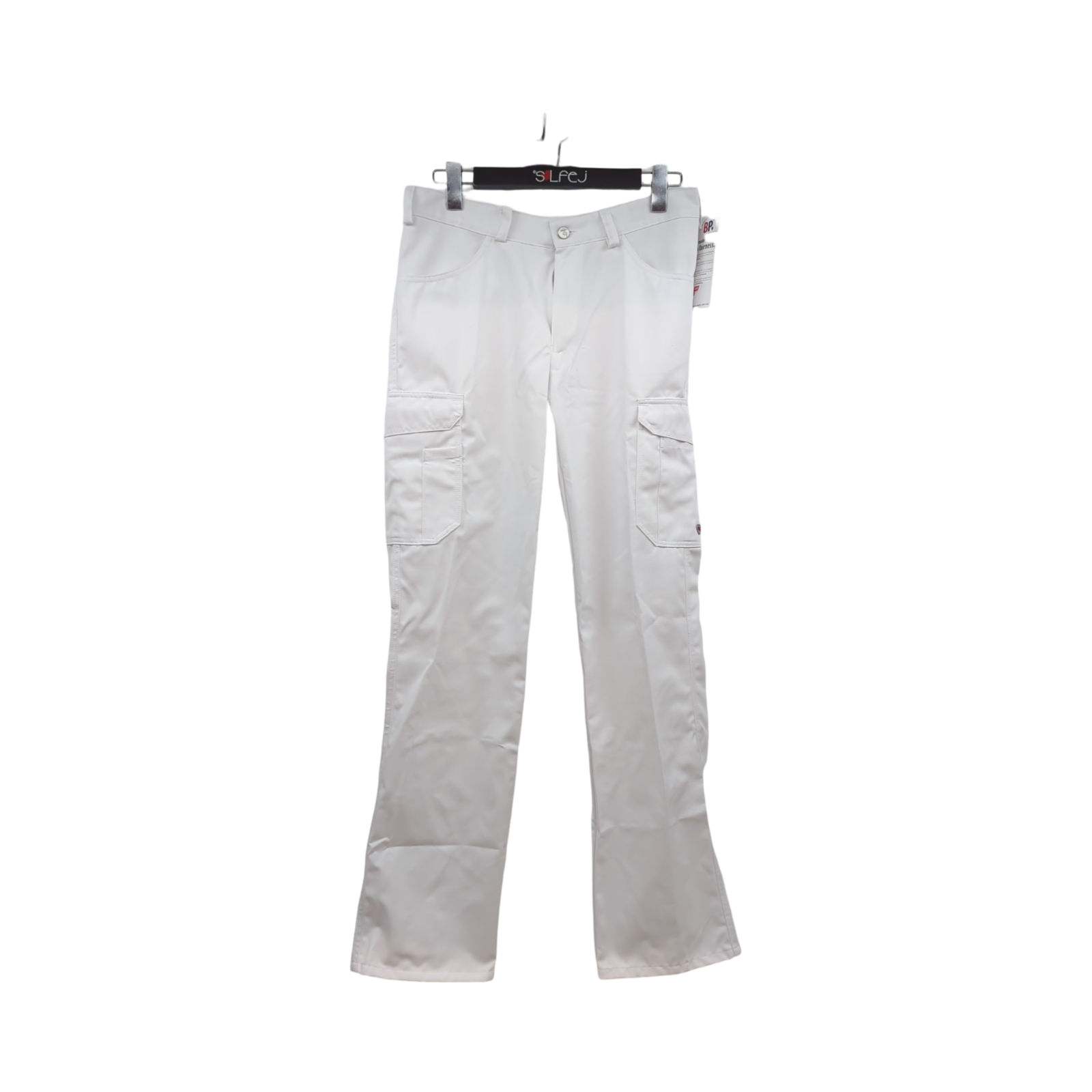 BP 1641-558-21 Unisex Arbeitshose Multitaschen Elastisch Weiß Gewebe-Mix 245g/m² Größe SL