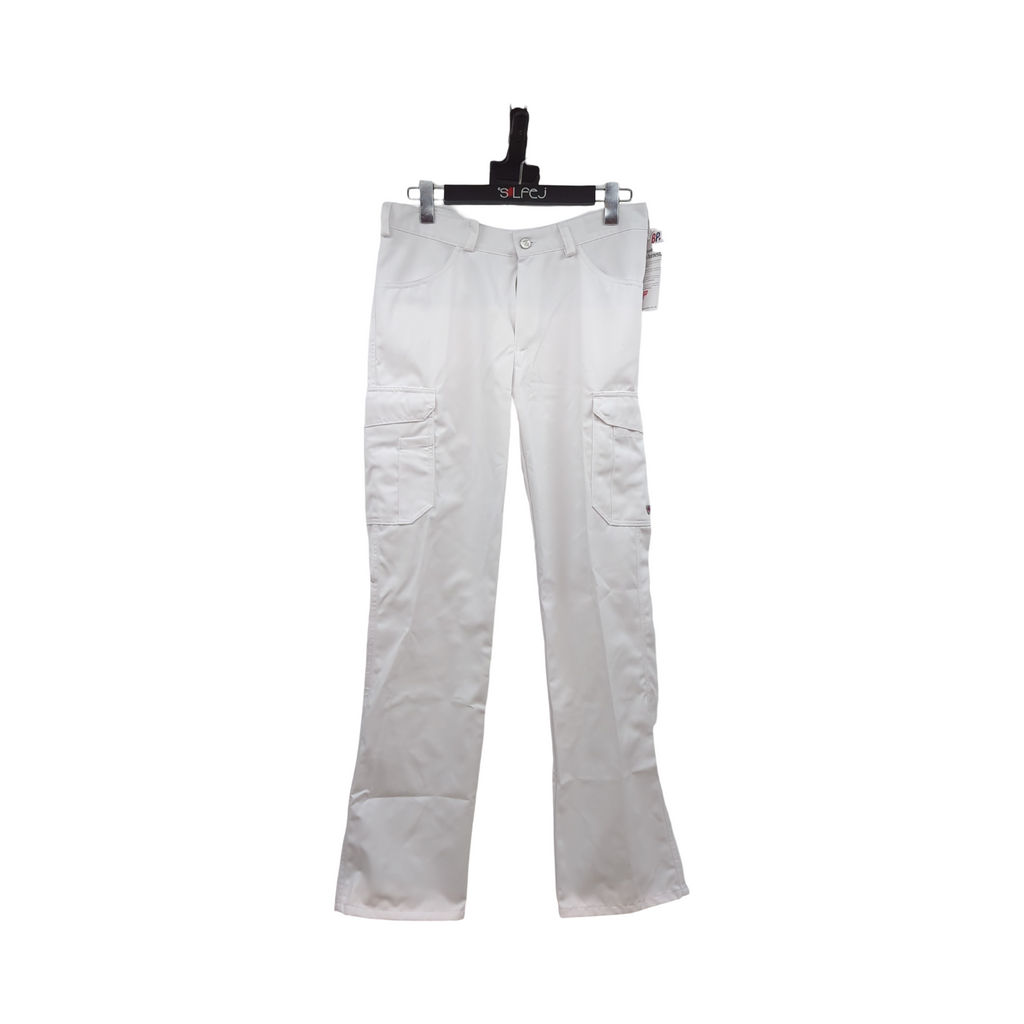 BP 1641-558-21 Unisex Arbeitshose Multitaschen Elastisch Weiß Gewebe-Mix 245g/m² Größe SL